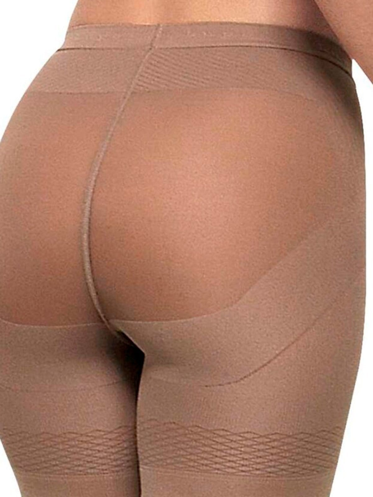 Vista 2 Shorts Feminino Modelador Up Line Loba Lupo bege