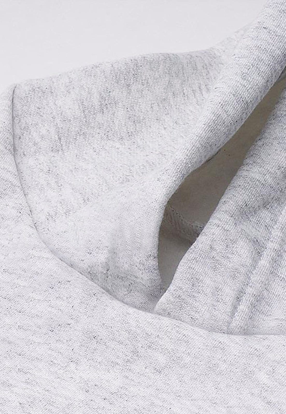 Vista 2 Blusa de Frio Moletom Flanelado Benellys Coração de Patas Canguru Claro Benellys cinza