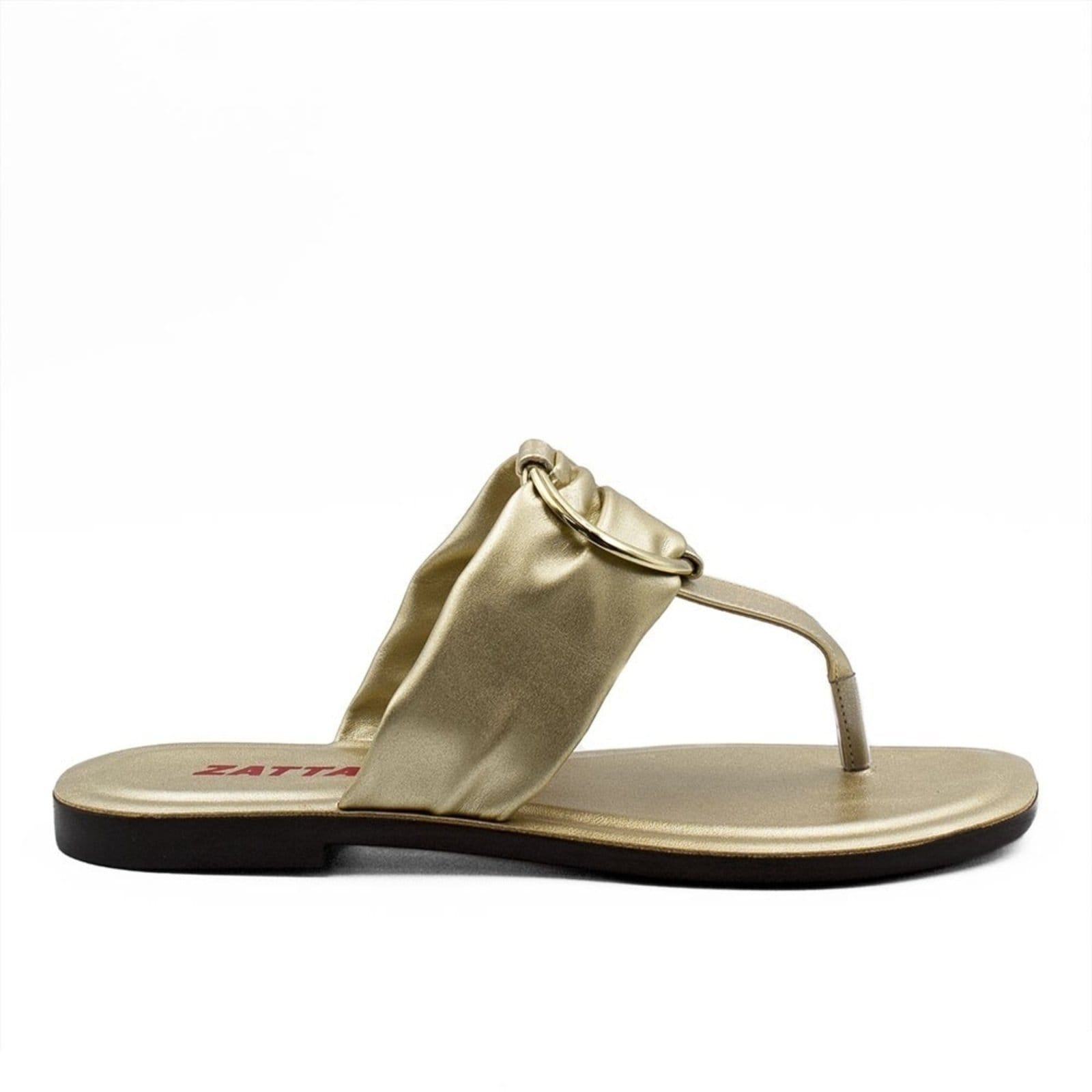 Rasteira Feminina Zatta de Dedo Regina Dourada