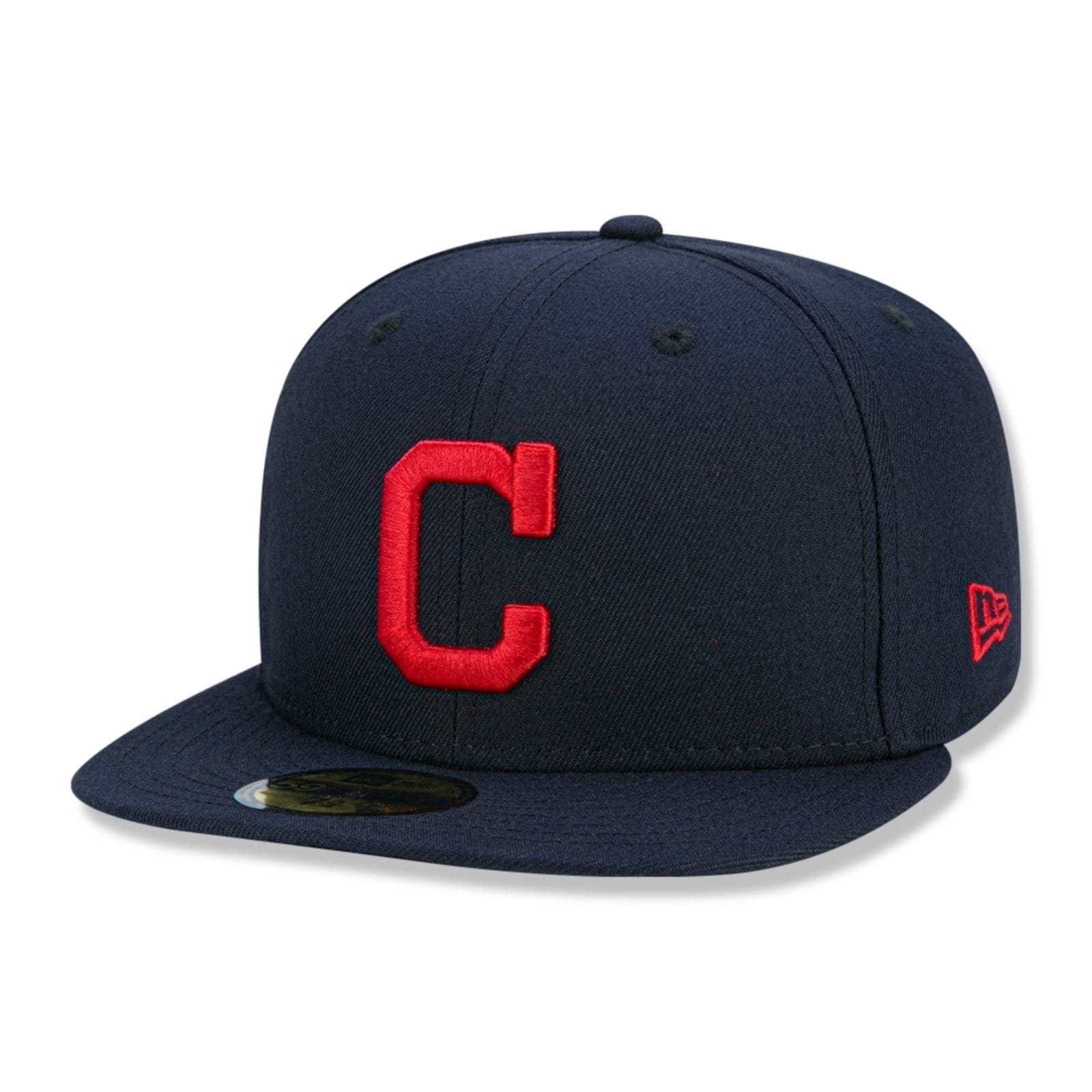 Boné New Era 59fifty Cleveland Indians Marinho