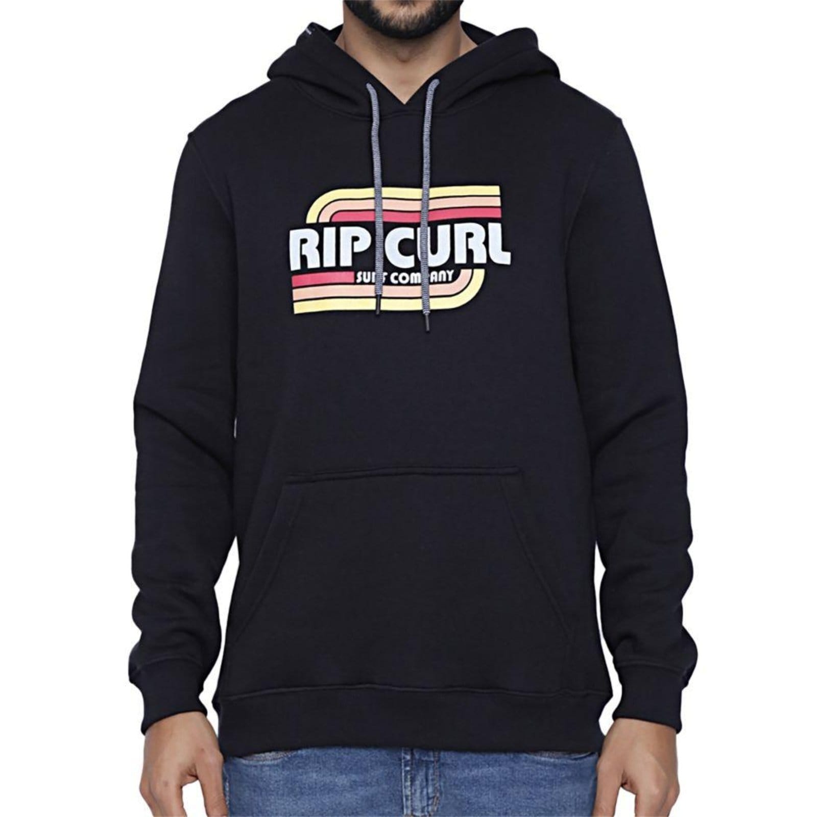 Vista principal Moletom Rip Curl Canguru Hey Mamma Vintage Masculino Rip Curl preto