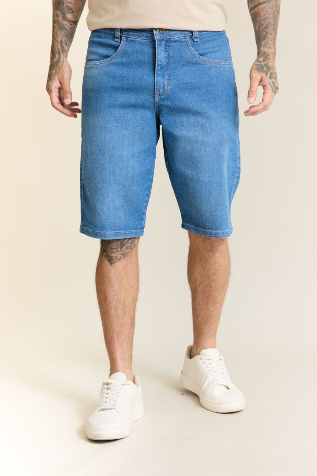 Bermuda Jeans Slim Masculina Essencial Lemier Collection