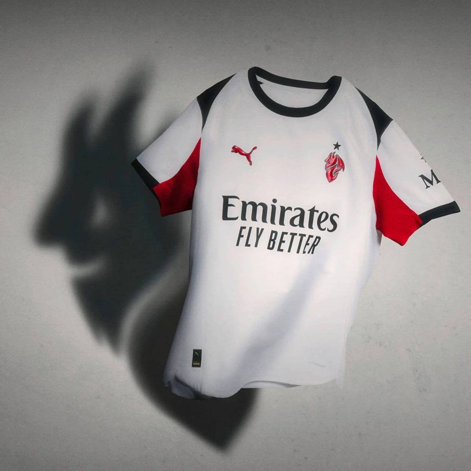 Vista 2 Camisa Puma Milan Away 2026 Puma branco