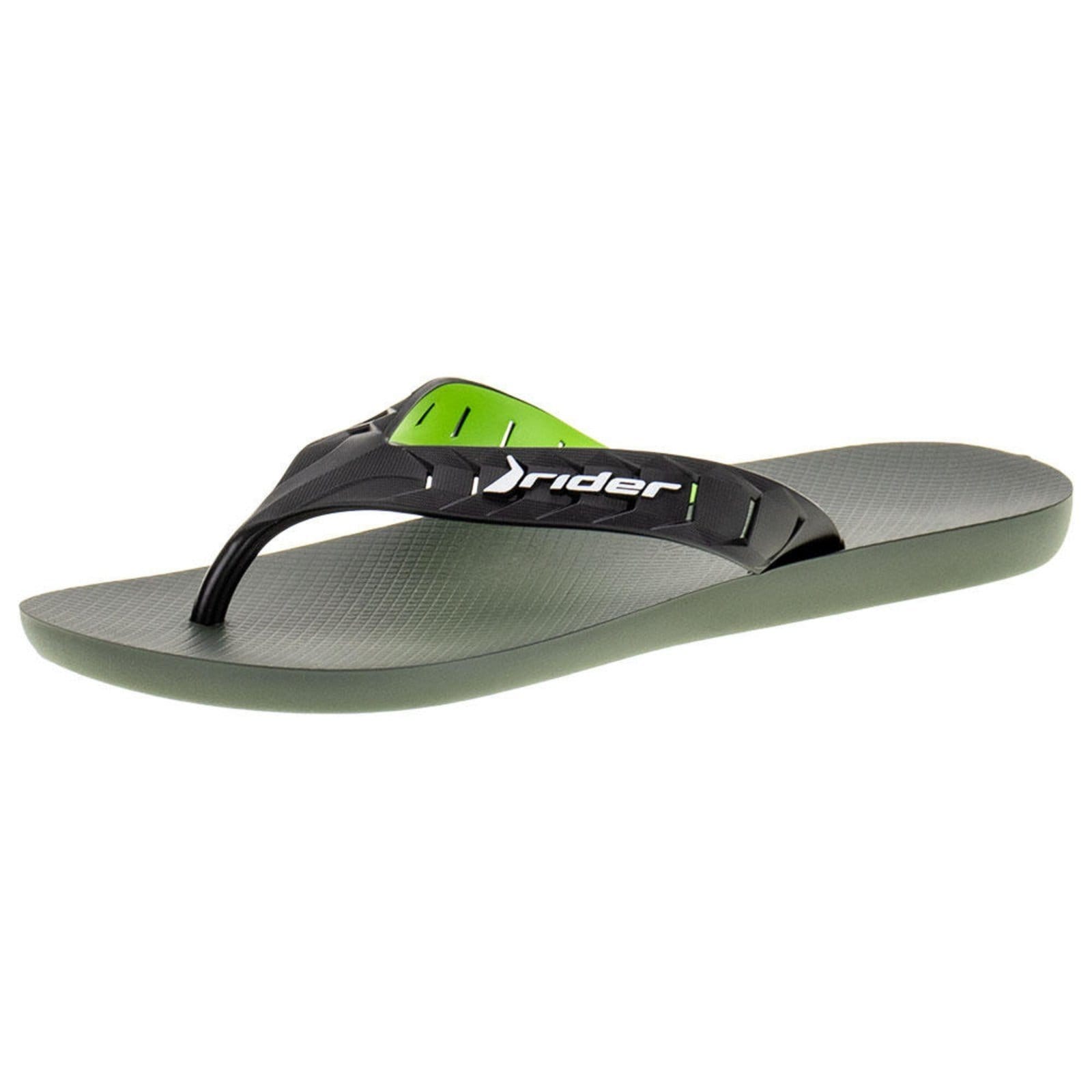 Vista 2 Chinelo Masculino Street Duo Rider - 12430 3292430 Rider verde