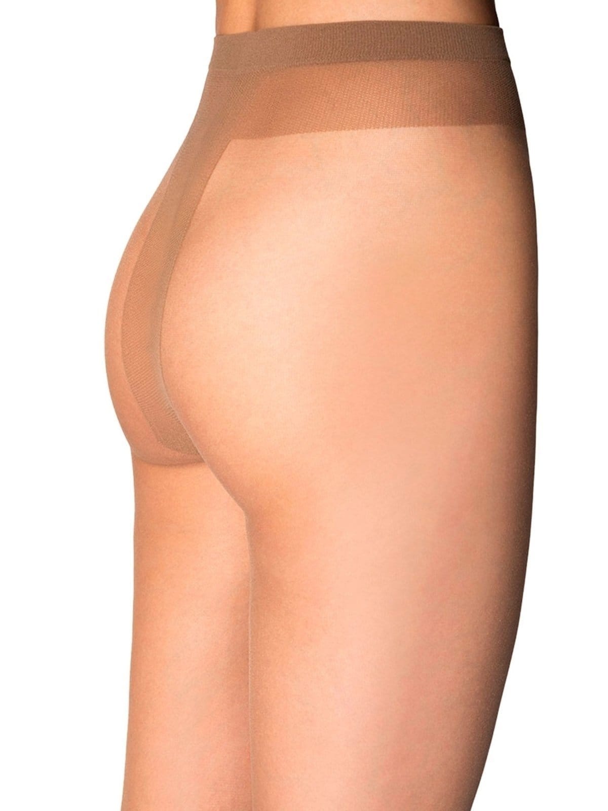 Vista 2 Meia Calça Fio 15 Essencial Loba Lupo bege