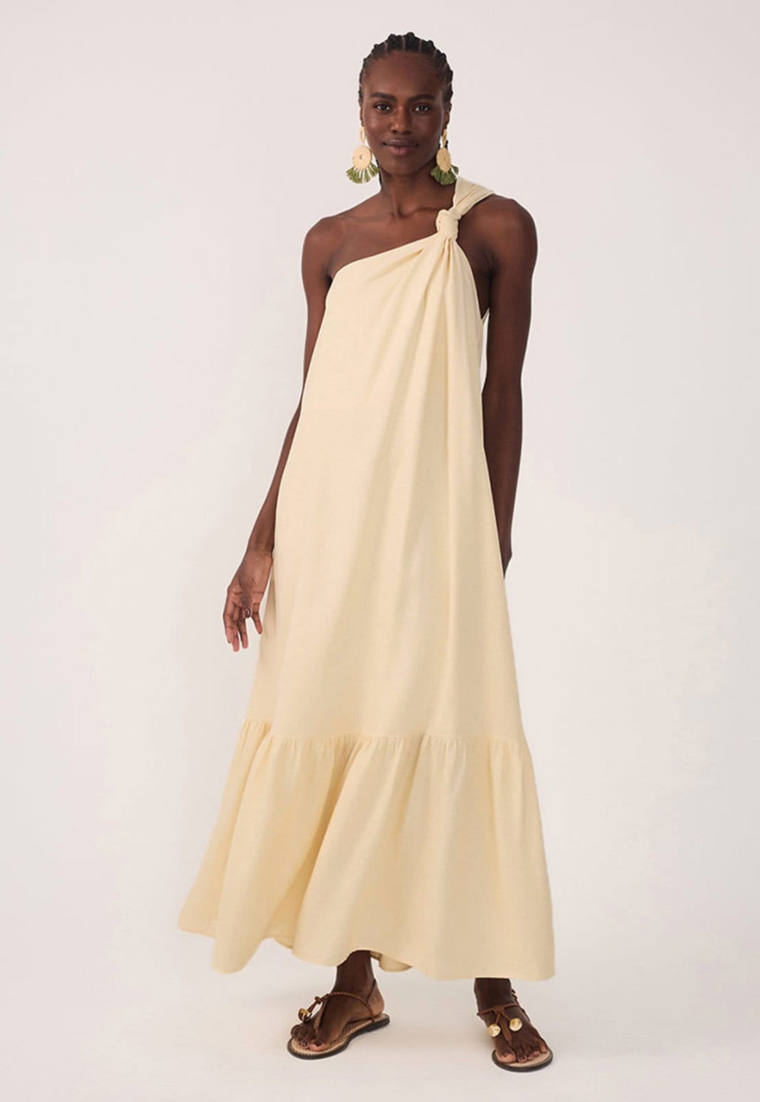 Vista principal Vestido Dress To Longo Marias Dress to amarelo