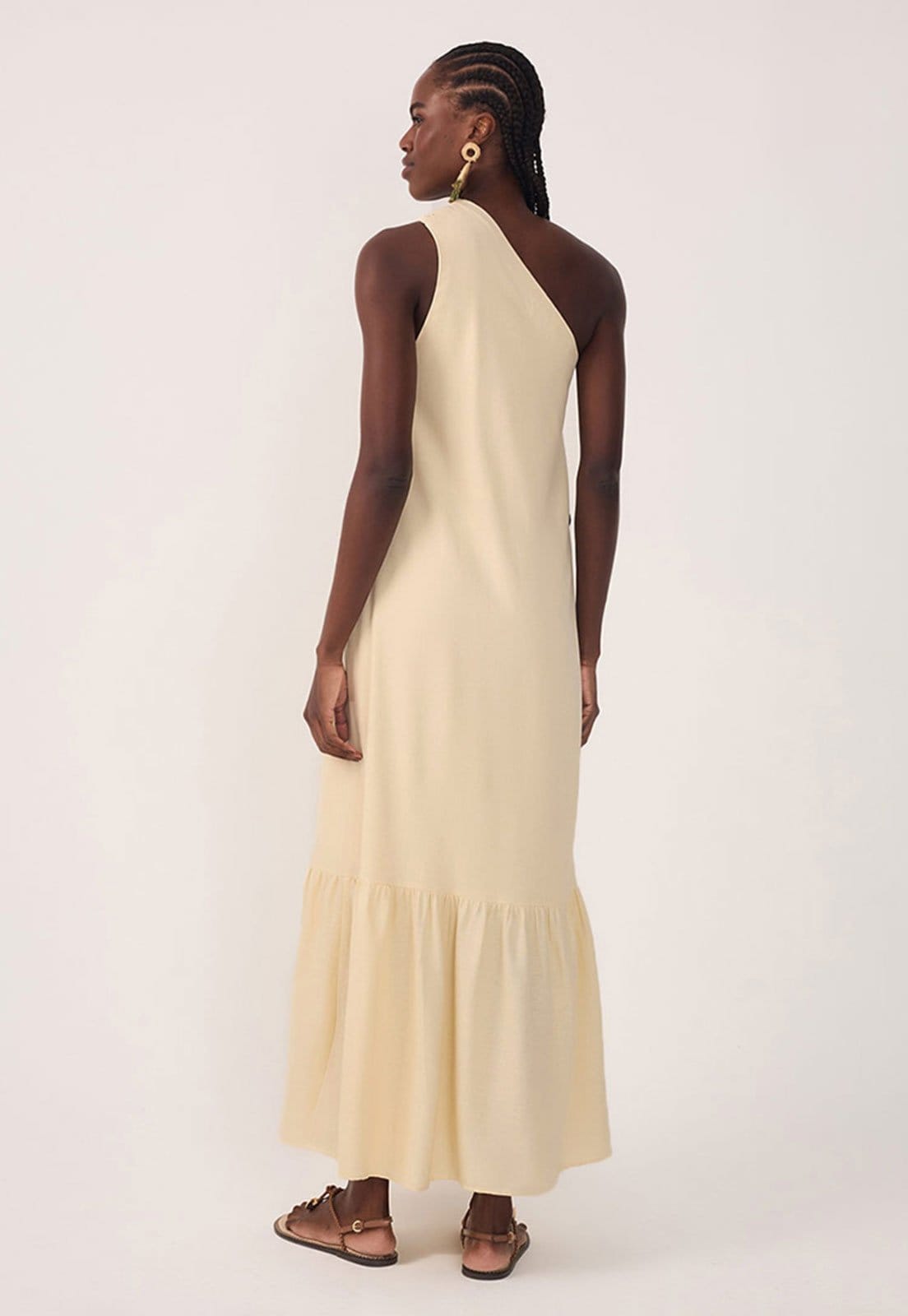 Vista 2 Vestido Dress To Longo Marias Dress to amarelo