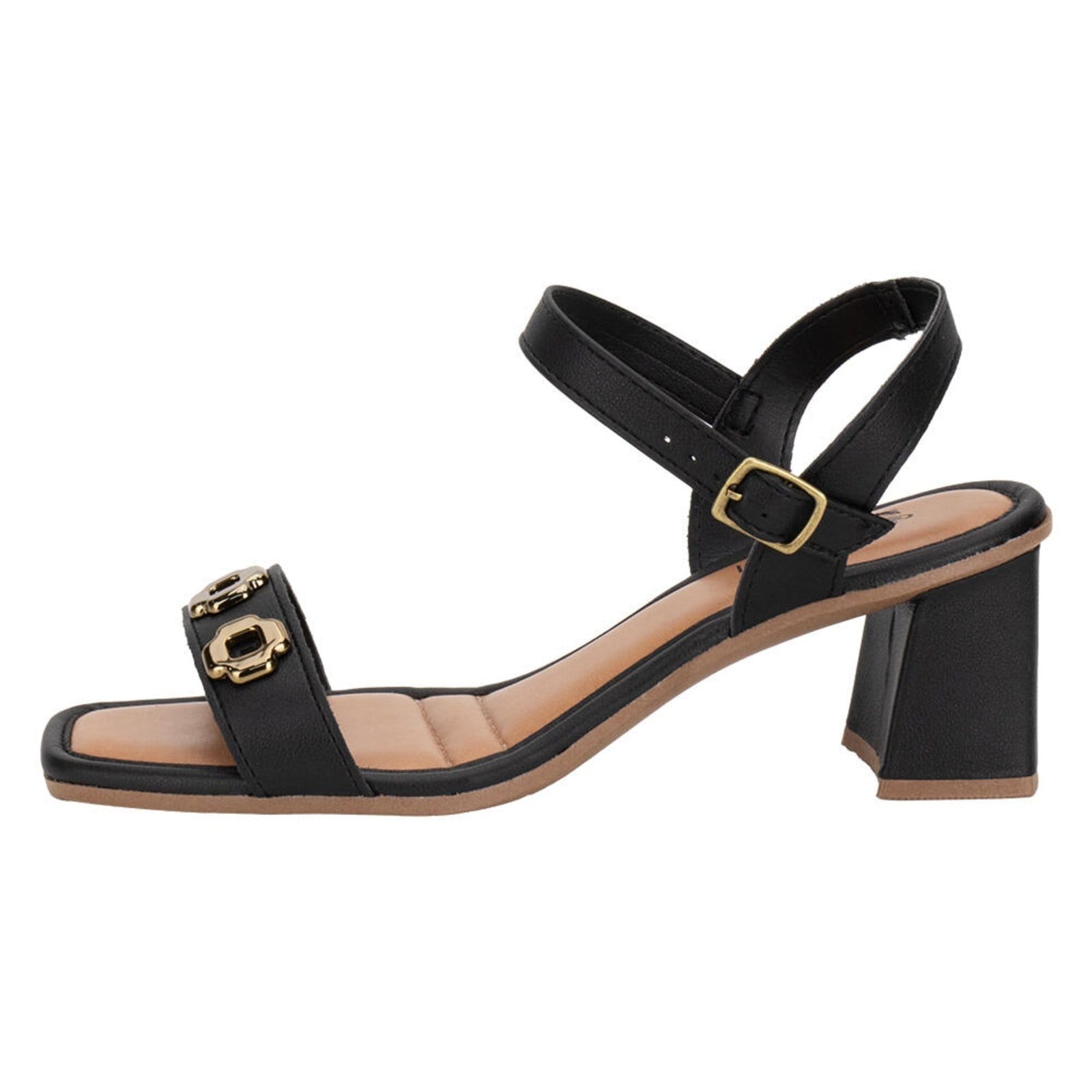 Vista 2 Sandália Feminina Salto Grosso Mississipi Mf231 0642310 MISSISSIPI preto