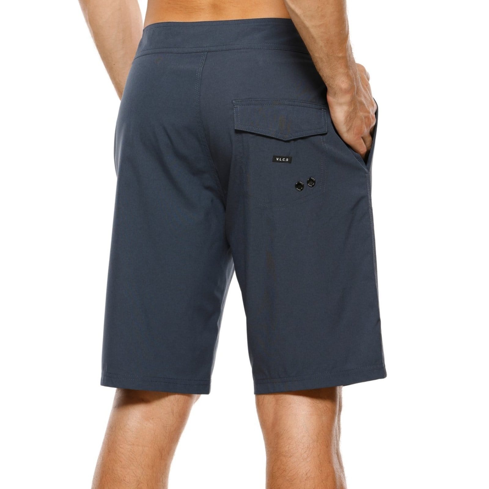 Vista 2 Bermuda Agua Boardshorts Masculino Elastano VLCS VLCS VIOLAÇÕES azul