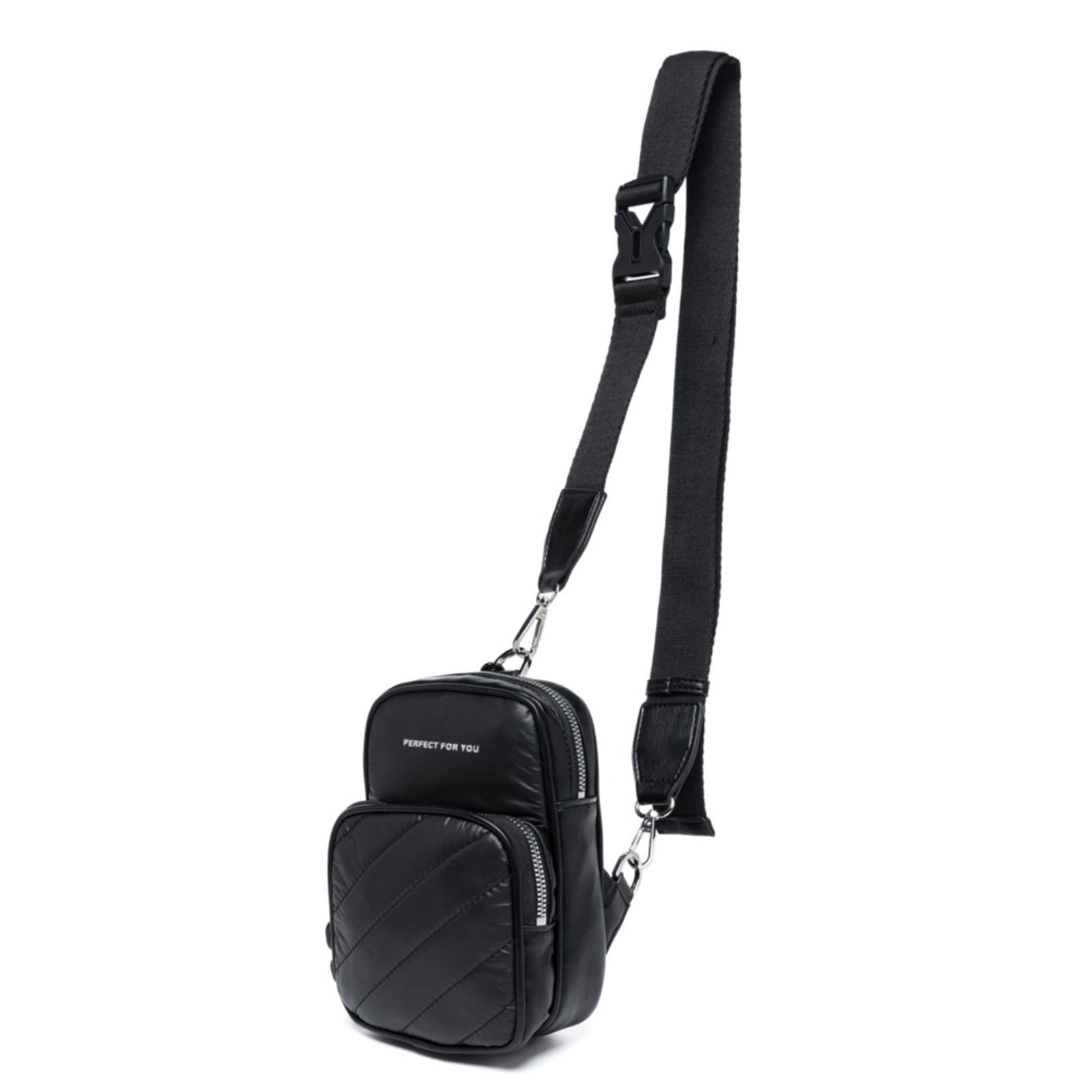 Vista 2 Shoulder Bag Tiracolo Feminina Transversal Bolsa Couro Ombro Perfect For You preto