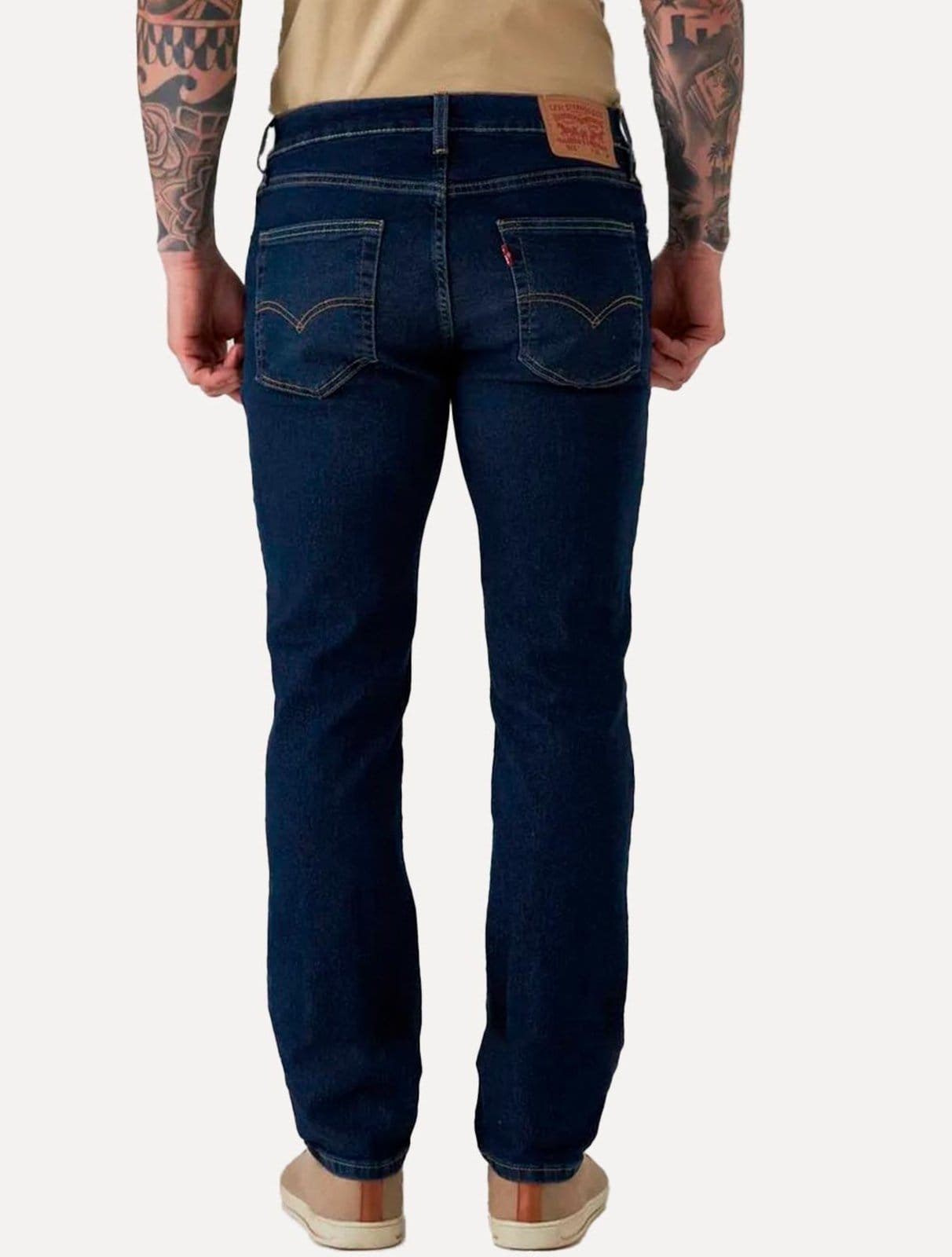 Vista 2 Calça Levis Jeans Masculina 511 Slim Intermedium Stretch Levis azul