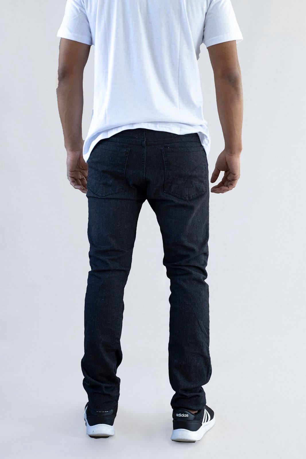 Vista 2 Calça Preta Jeans Masculina Versatti Tradicional Berlim B Versatti preto