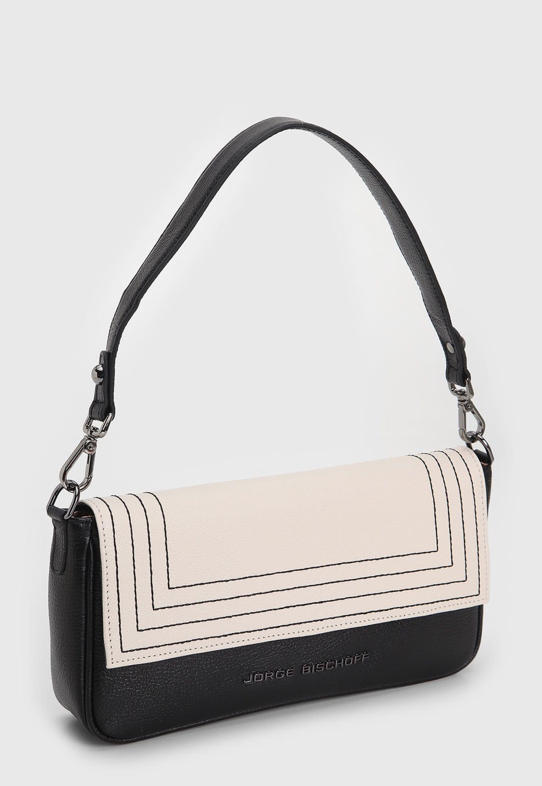 Vista 2 Bolsa Tiracolo Feminina Jorge Bischoff Off-White Jorge Bischoff off-white white