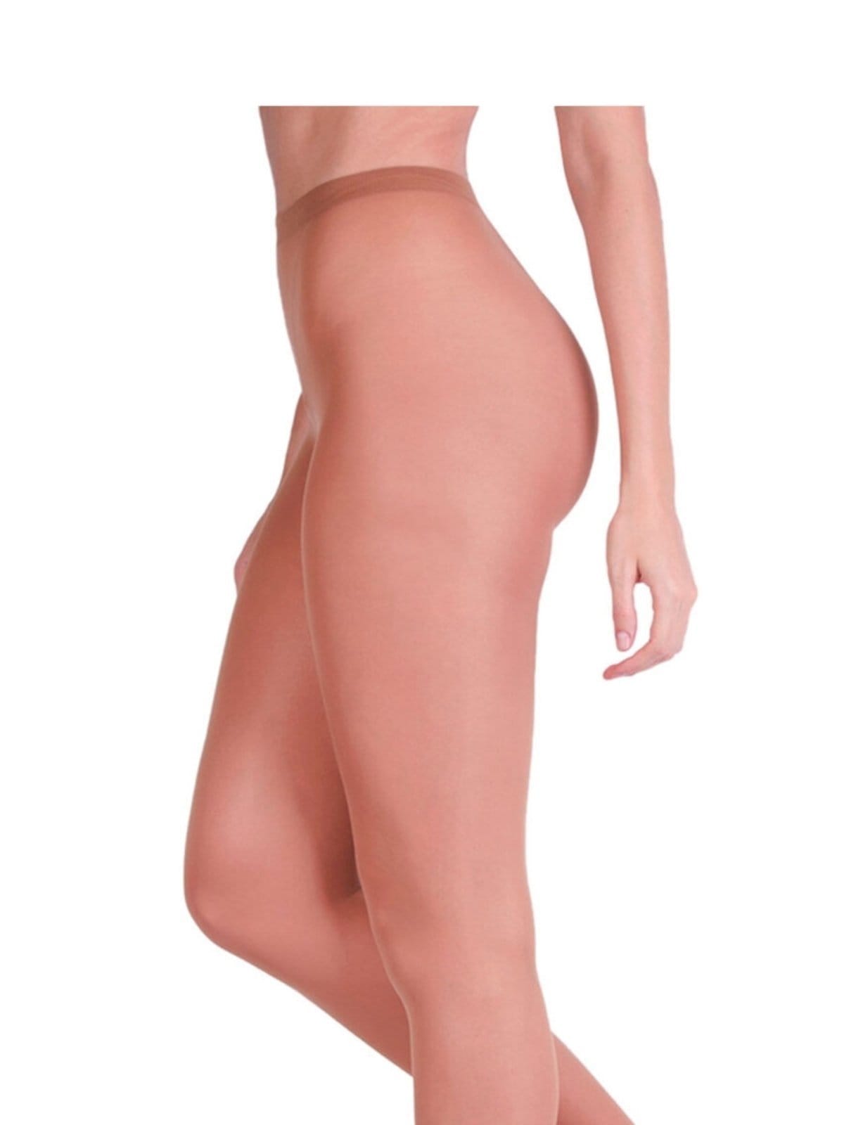 Vista 2 Meia Calça Fio 20 Opaca Loba Lupo bege