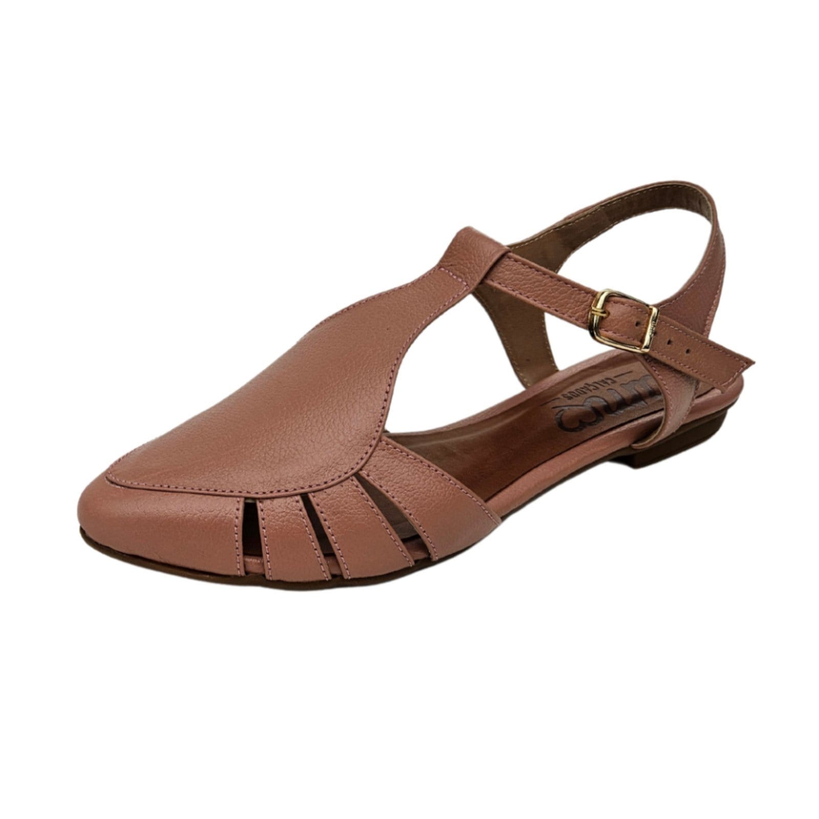 Vista principal Sapatilha em Couro Amo Calçados Alice Antigo Amo Calçados rosa