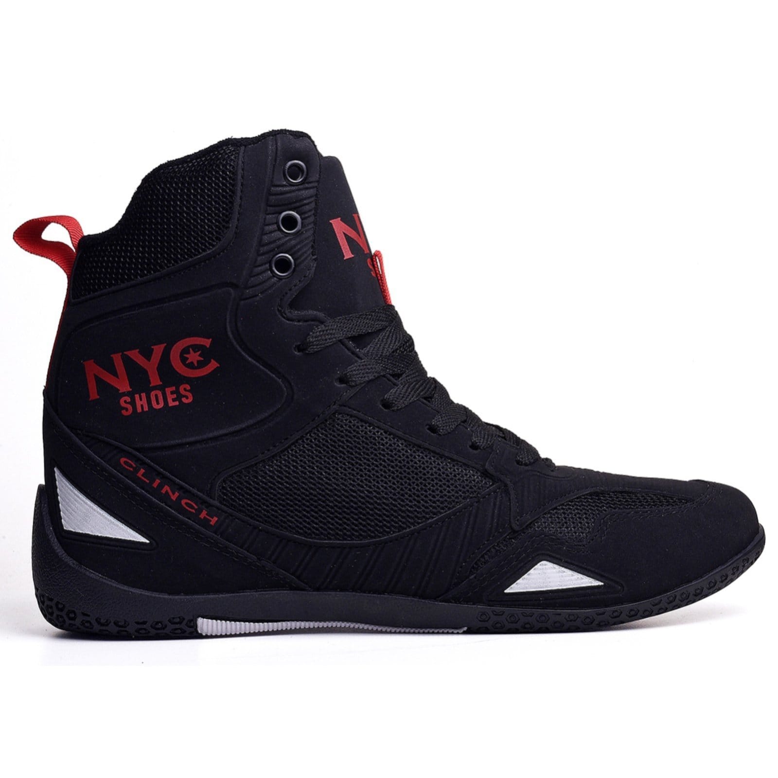 Vista 2 Tênis Bota Adulto para Academia e Treino Nyc Shoes Original Unissex Preto Vermelho NYC NEW YORK CITY SHOES grafite