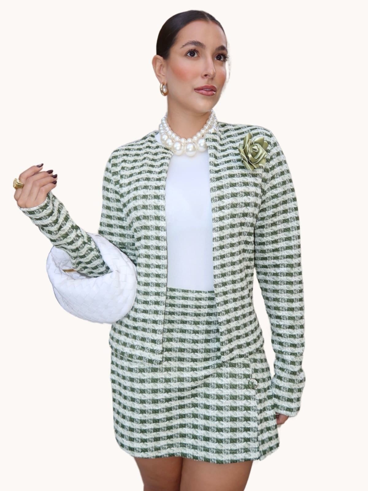 SHORT SAIA FEMININO XADREZ