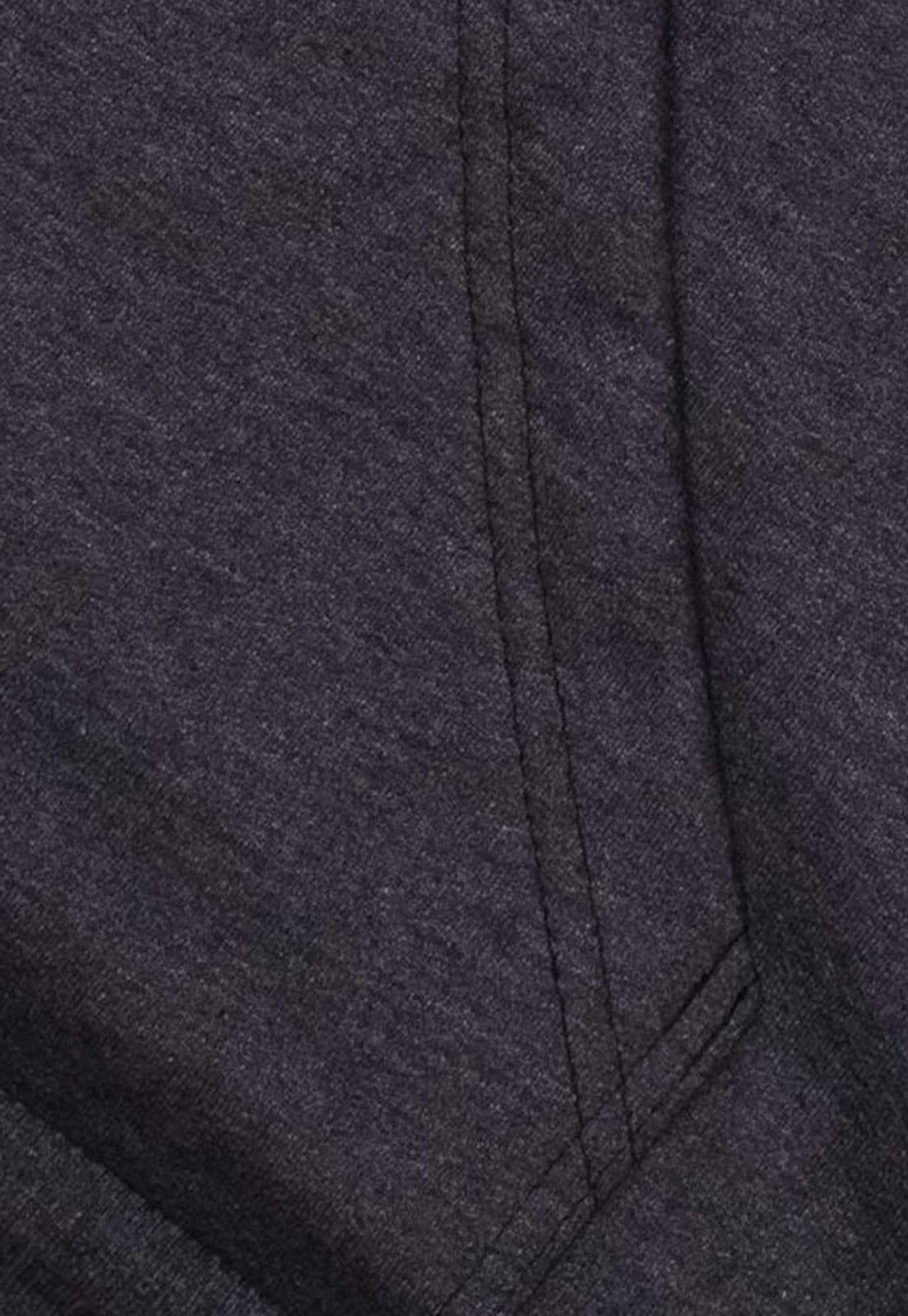 Vista 2 Blusa de Frio Moletom Flanelado Benellys Alien ET Canguru Chumbo Benellys grafite