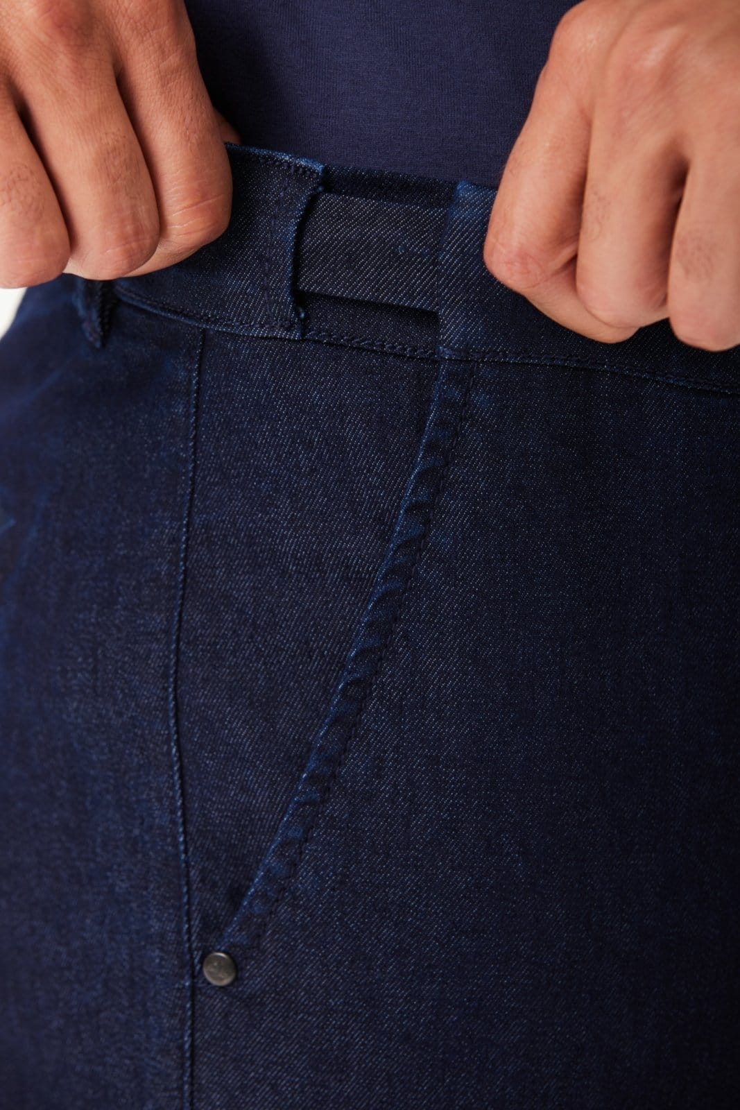 Vista 2 Calça Jeans Traymon Slim Moovexx Marinho Traymon azul marinho