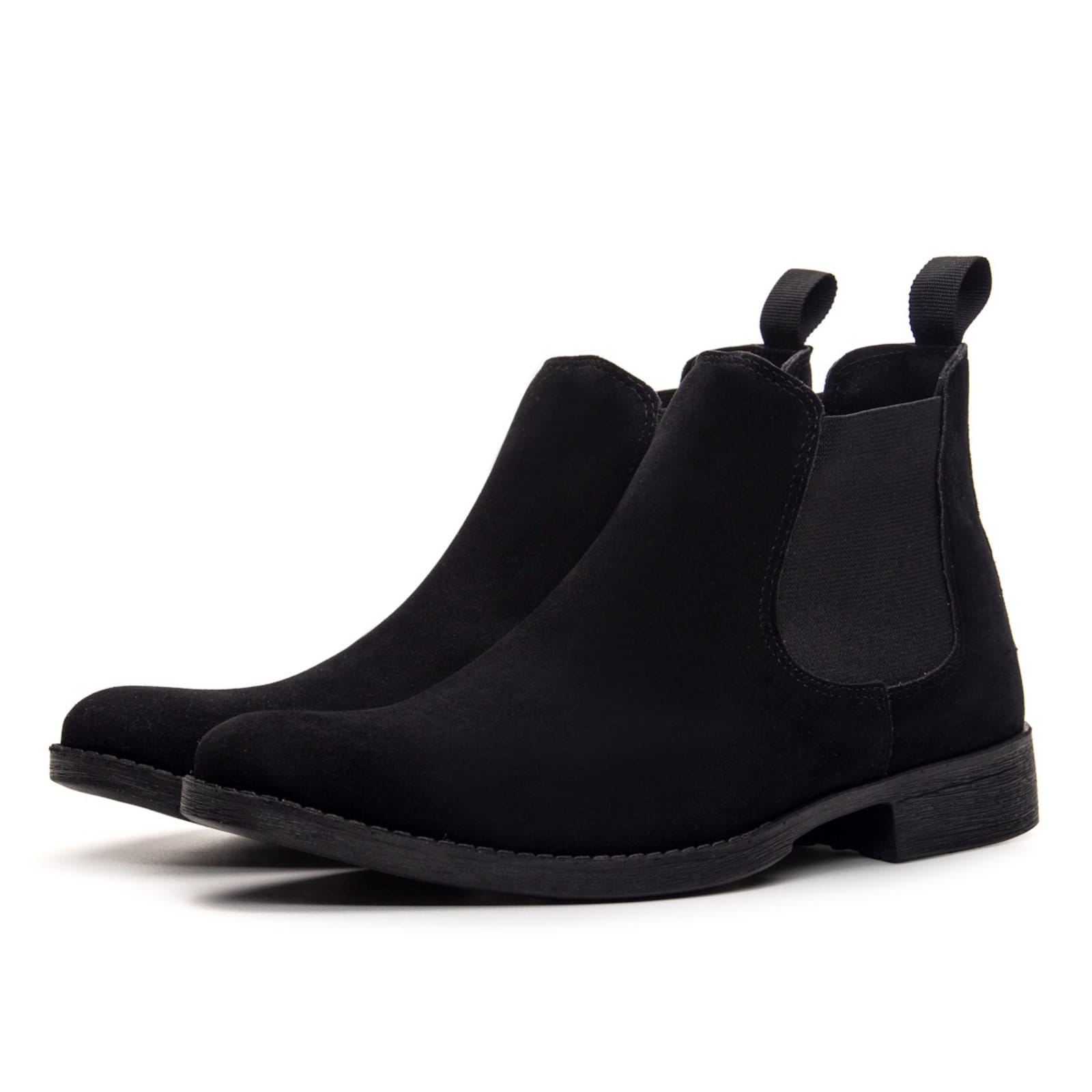 Vista principal Botina Bota Chelsea Masculina Country Rodeio Confortavel Camurça Preta Bia Ramos preto