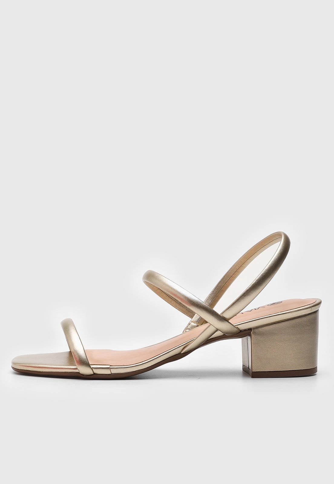 Vista principal Sandália Via Uno Metalizada Dourada VIA UNO dourado