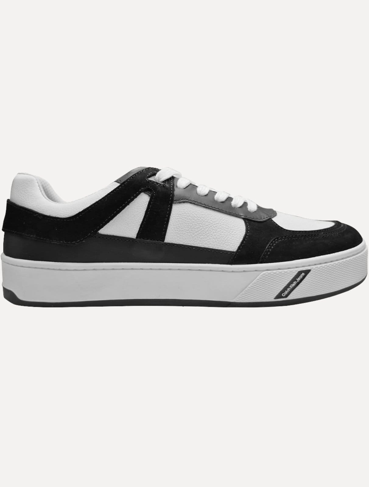 Tênis Calvin Klein Jeans Masculino Baixo Palito Layers Bicolor Preto
