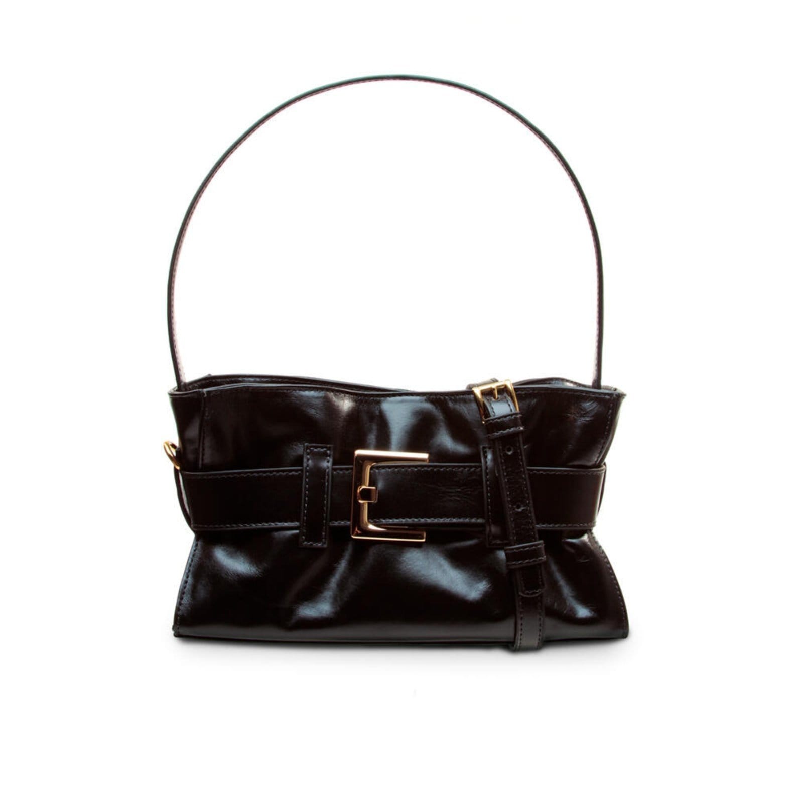 Bolsa Couro Preto Cecconello C2645-5