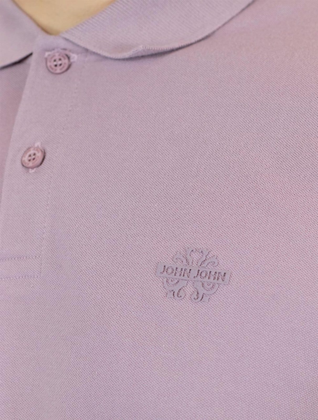 Vista 2 Polo John John Masculina Light Transfer édio John John rosa