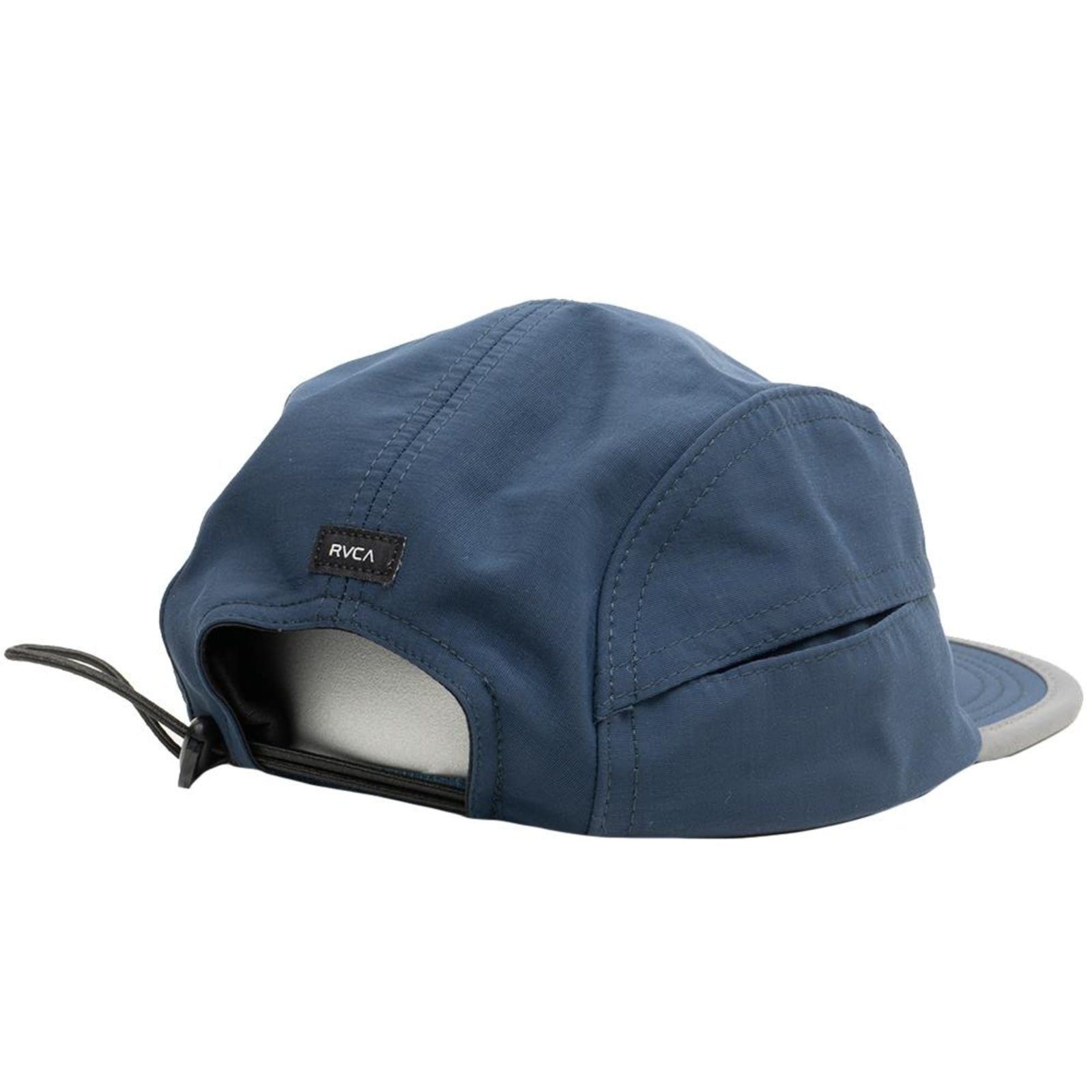 Vista 2 Boné RVCA Aba Reta Camp 5 Panels SM26 Escuro RVCA azul