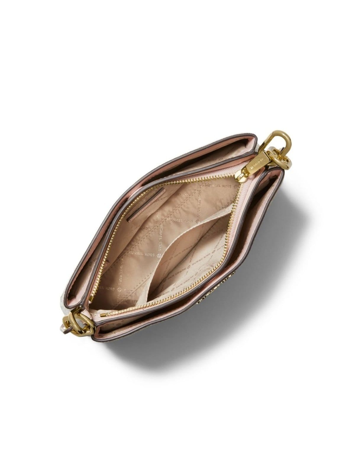 Vista 2 Bolsa Transversal Trisha Logo Média 35H1g9tc8b640 Michael Kors rosa