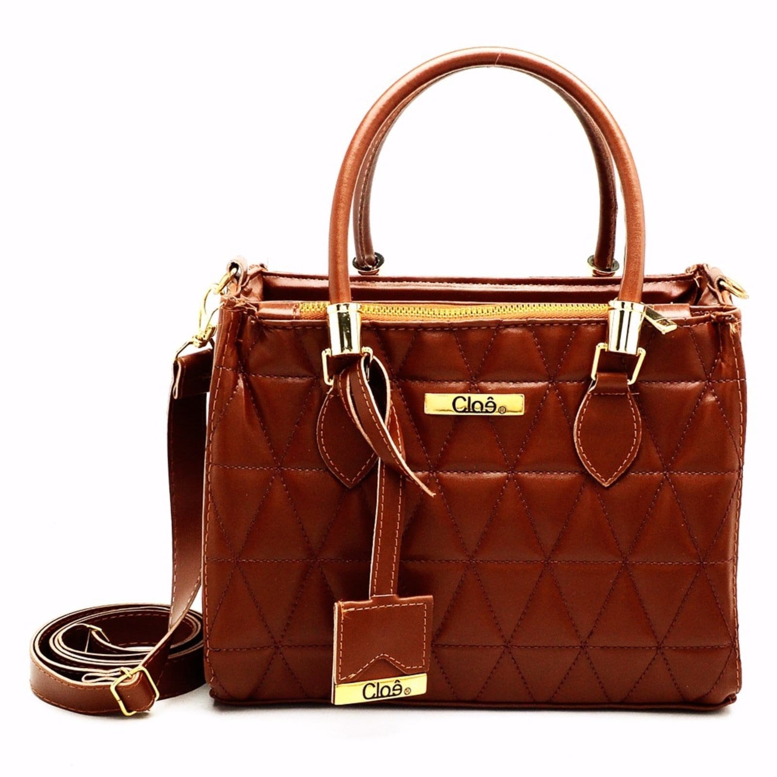 Bolsa Feminina Média Lorena Tote Baú Clube do Sapato de Franca Cloê 03 Matelassê - 2