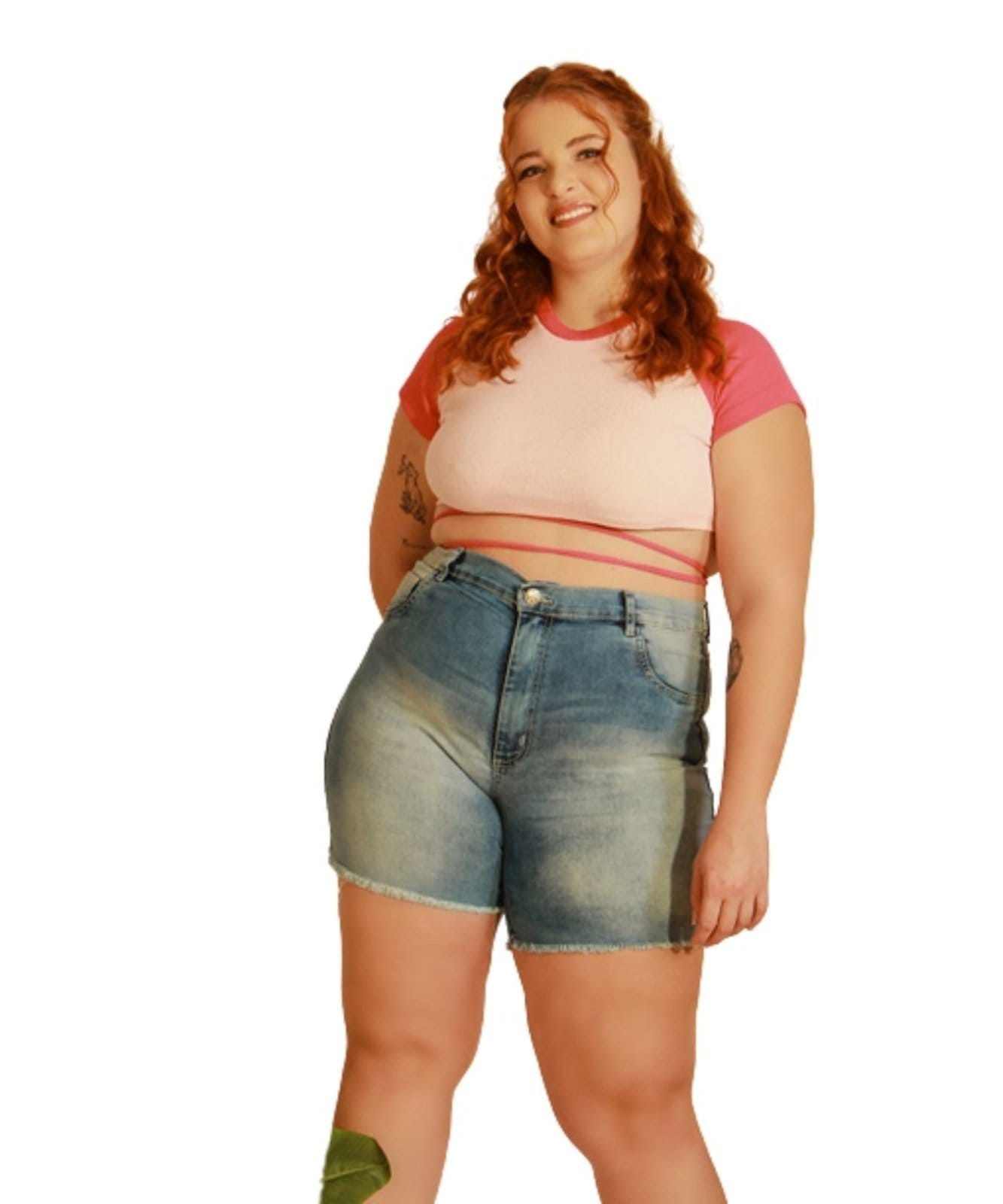 Bermuda Jeans Plus Size Feminina Razon Jeans