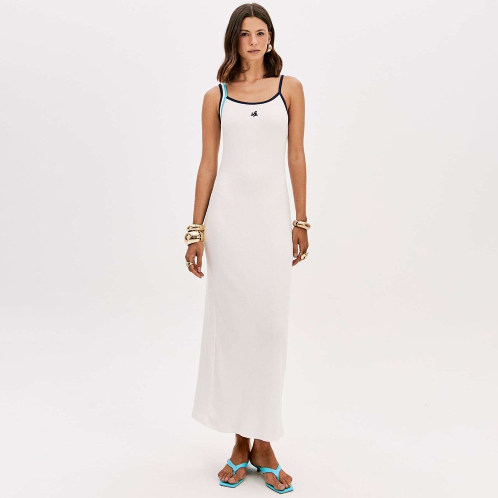 Vestido Super Mid Lança Perfume Fris Pr26 Off White Feminino