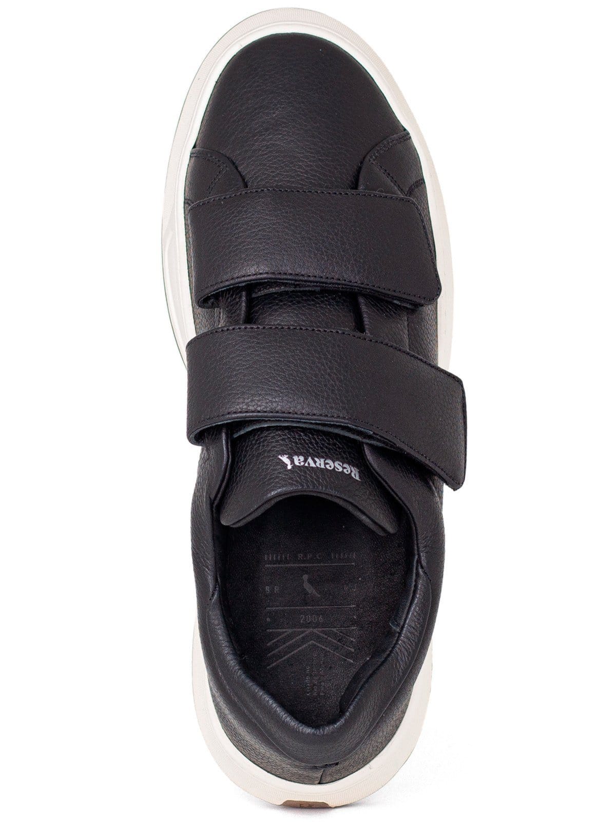 Vista 2 Tênis Masculino Reserva RSV Go Croma V2 Casual Couro Floater Confortável RESERVA GO preto