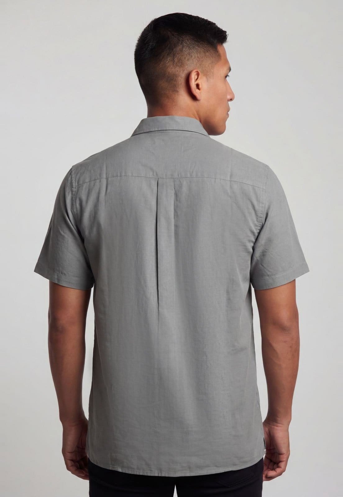 Vista 2 Camisa Masculina Colcci Casual Colcci cinza