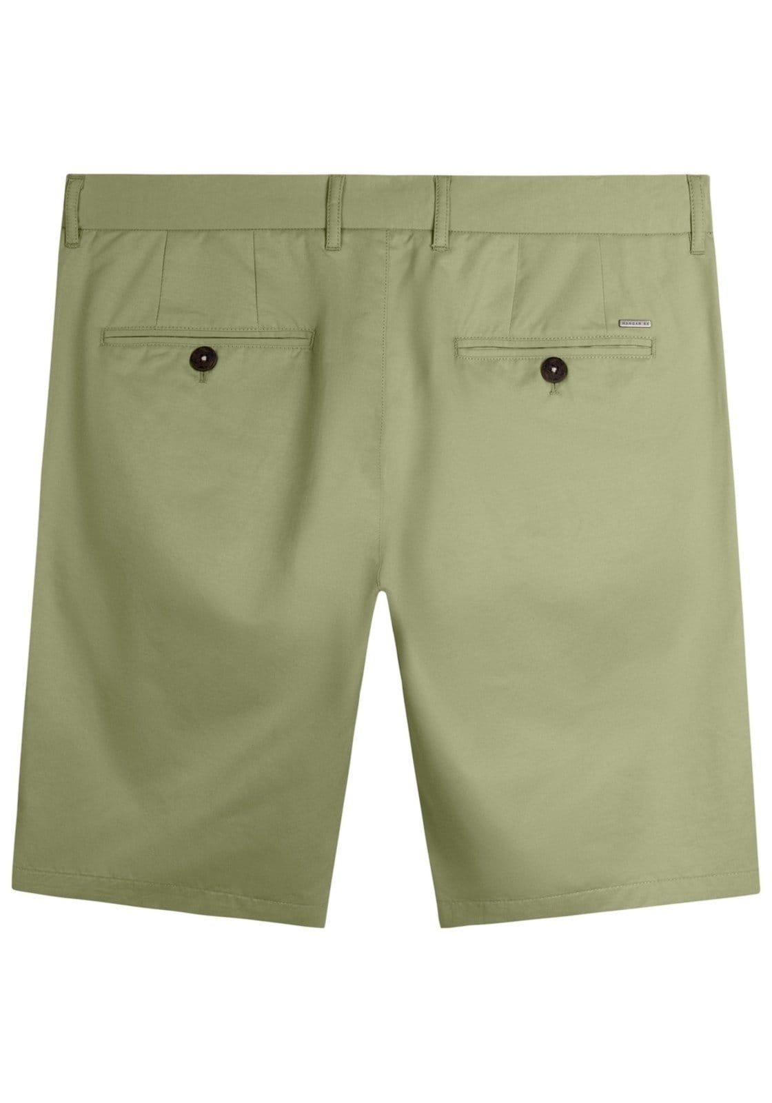 Vista 2 Bermuda Masculina Alfaiataria em Tecido Plano Hangar 33 verde