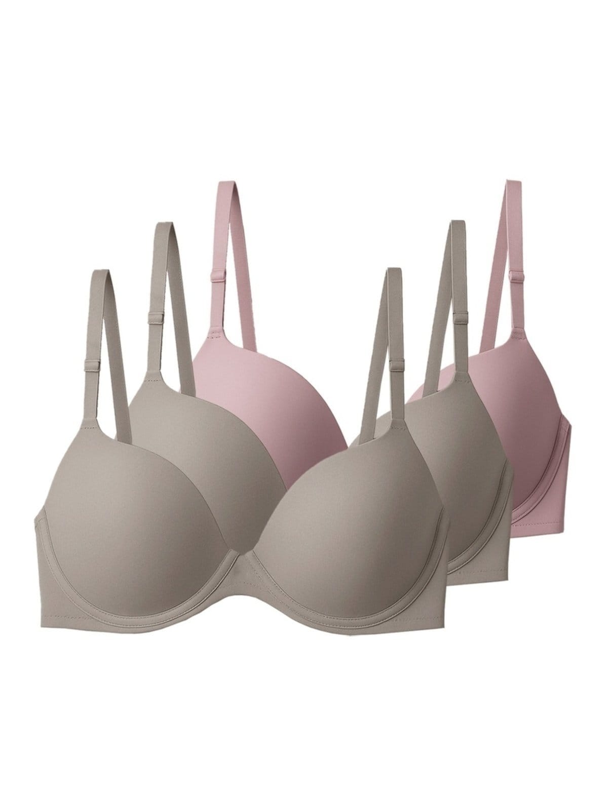 Kit com 3 Sutiãs com Aro e Bojo Push Up Liz 51690 Taça B