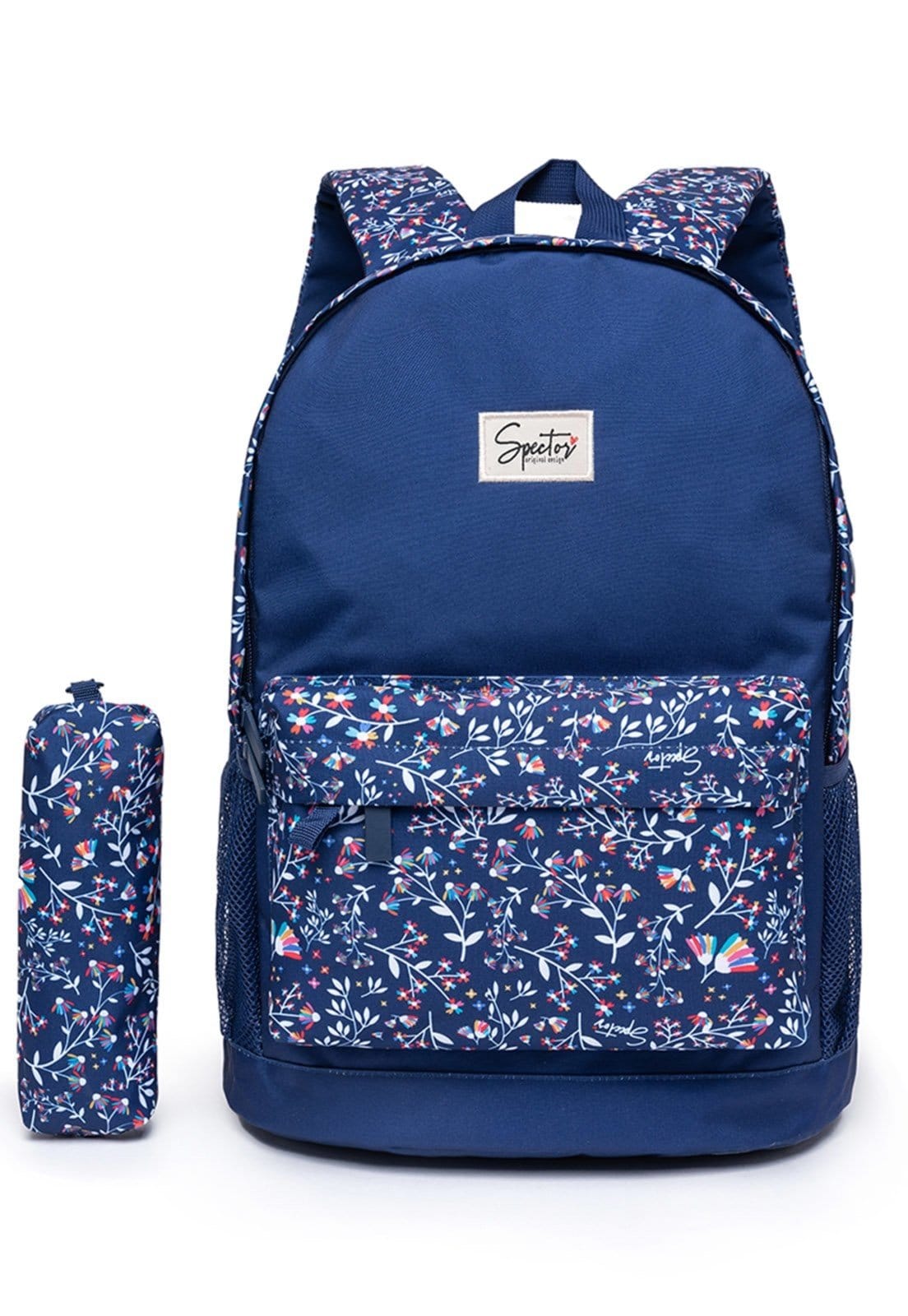 Infantil - Mochila Escolar Feminina Spector Com Estojo Original Espaçosa