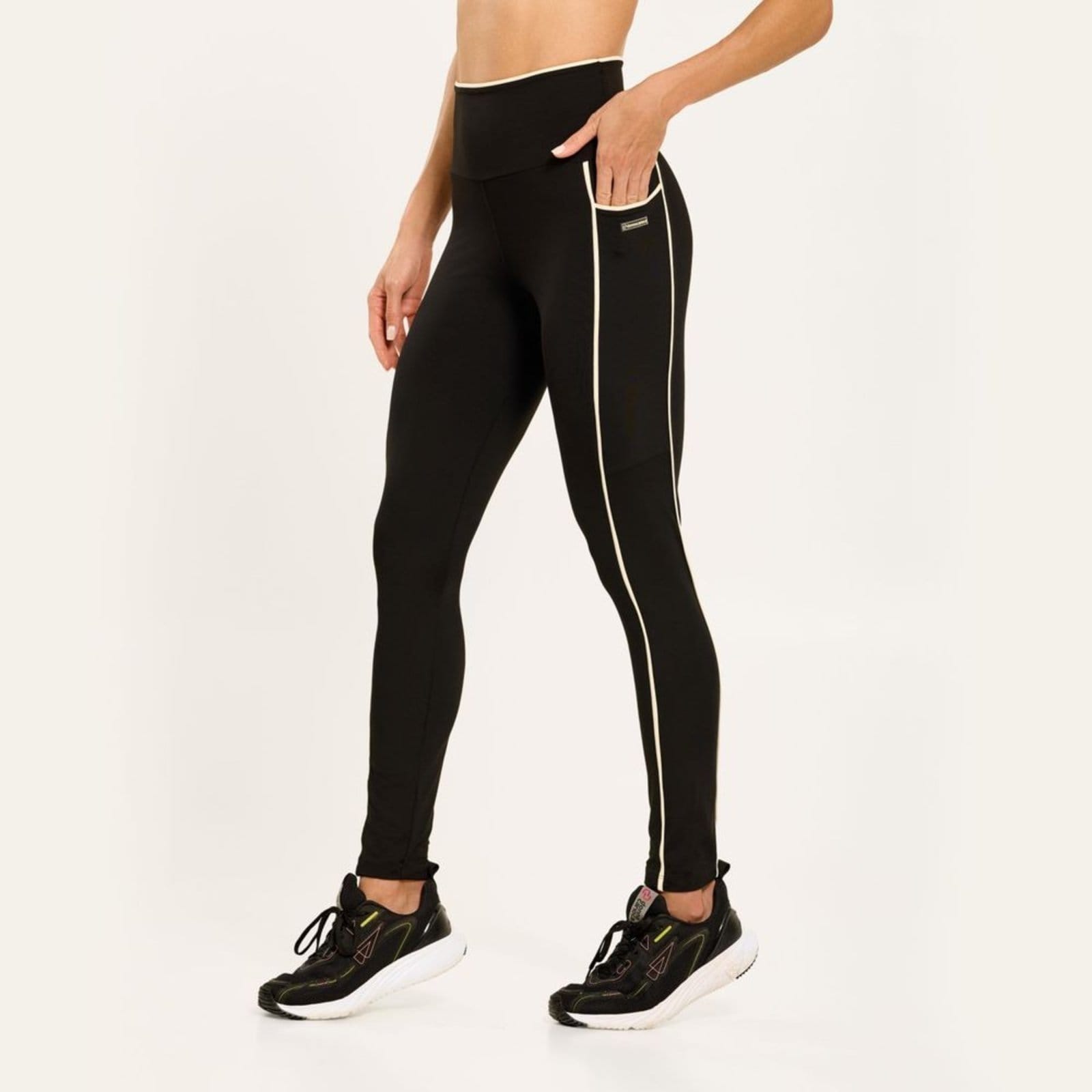 Vista principal Legging Ladder Preta Poliamida Donna Carioca preto