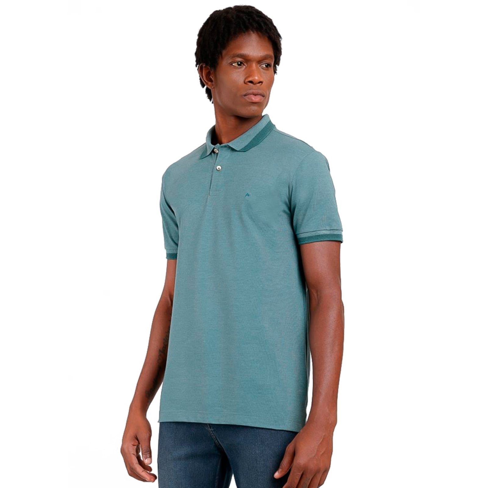 Vista principal Camisa Polo Aramis Piquet Texture IV24 Masculino Aramis verde