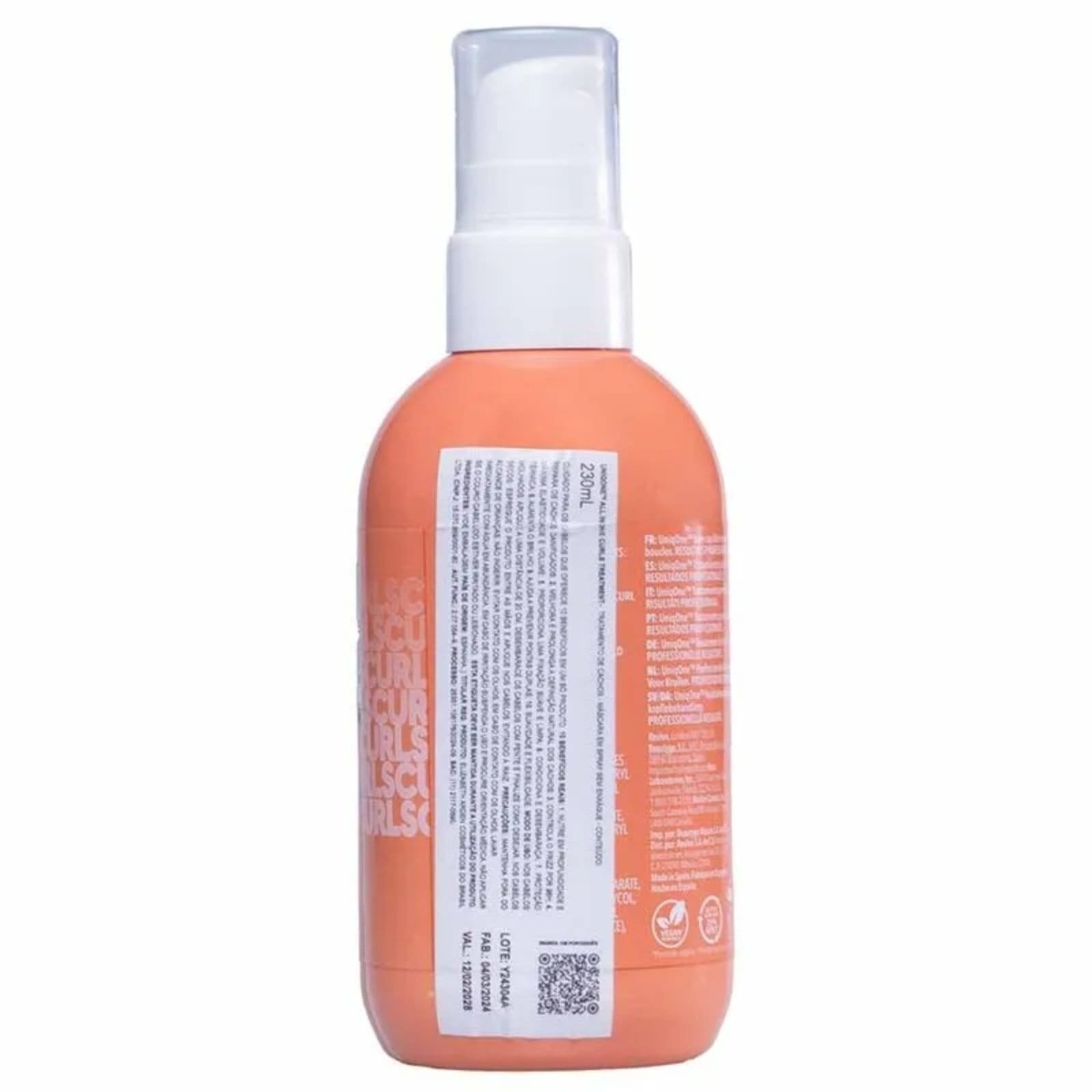 Vista 2 Revlon Uniq One Curls Treatment Máscara Em Spray 230Ml Revlon unico