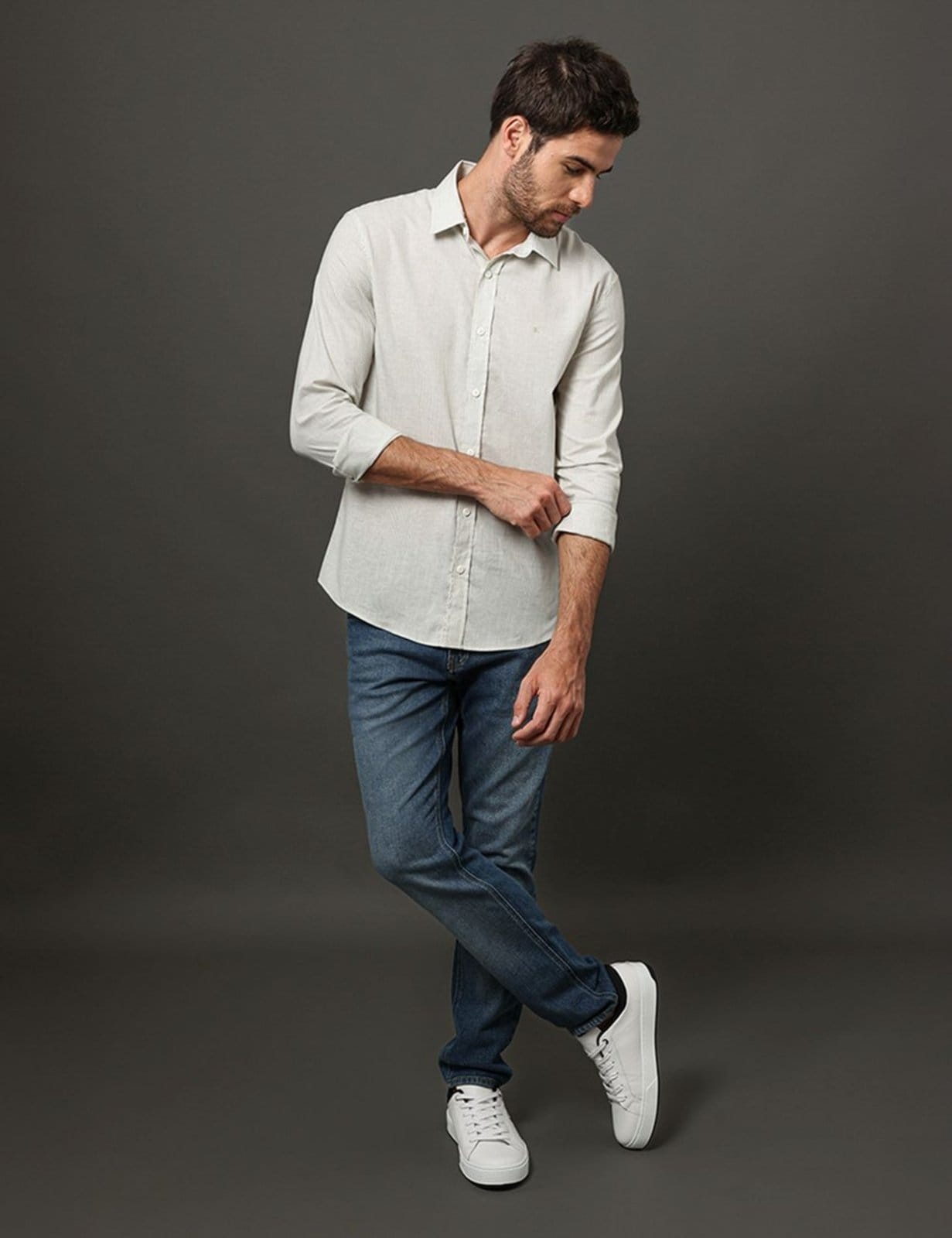 Vista principal Camisa Masculina Martingale Calvin Klein Jeans Calvin Klein Jeans verde