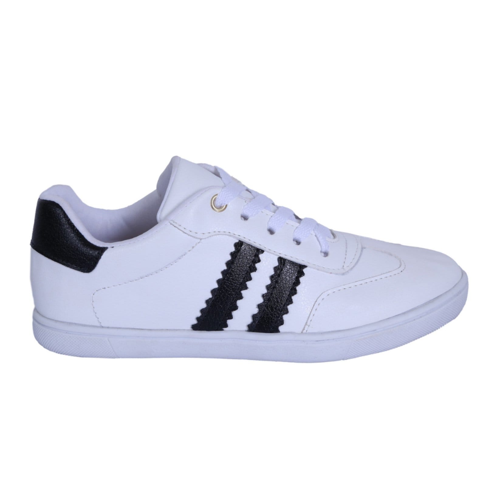 Vista 2 Tênis Feminino Casual Clássico Retrô Listra ROMEU E JULIETA SHOES branco