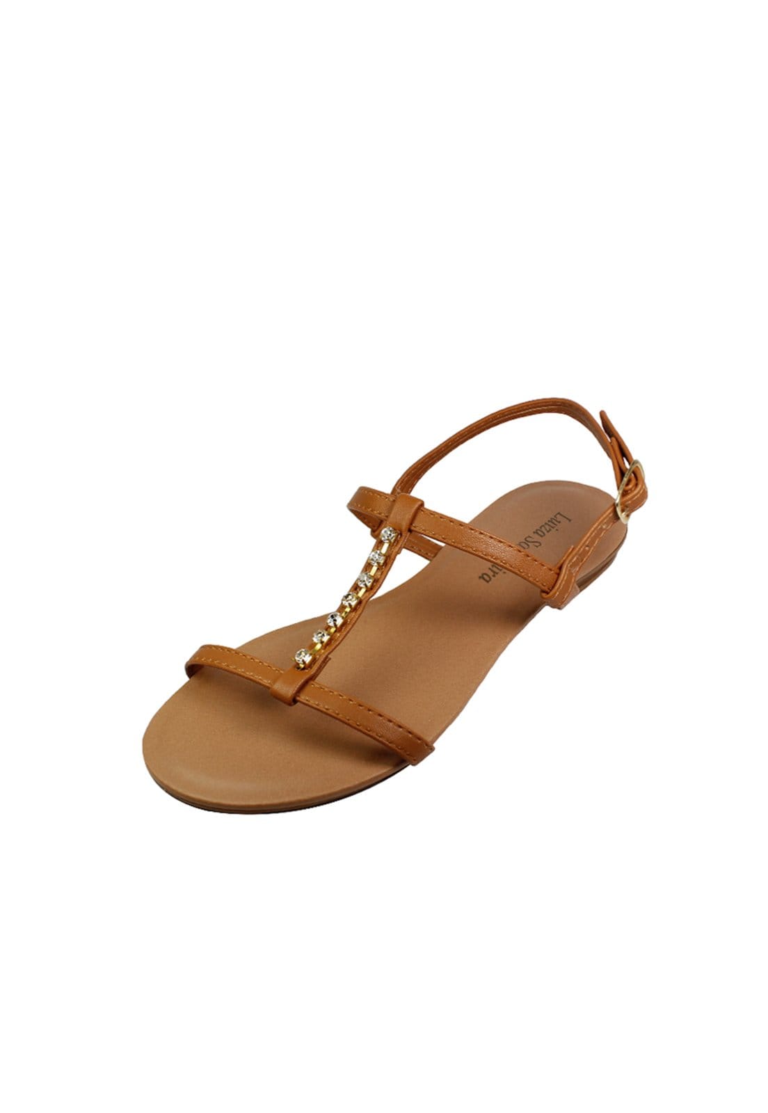 Sandália Rasteira Luiza Sobreira Strass Mod. 2037