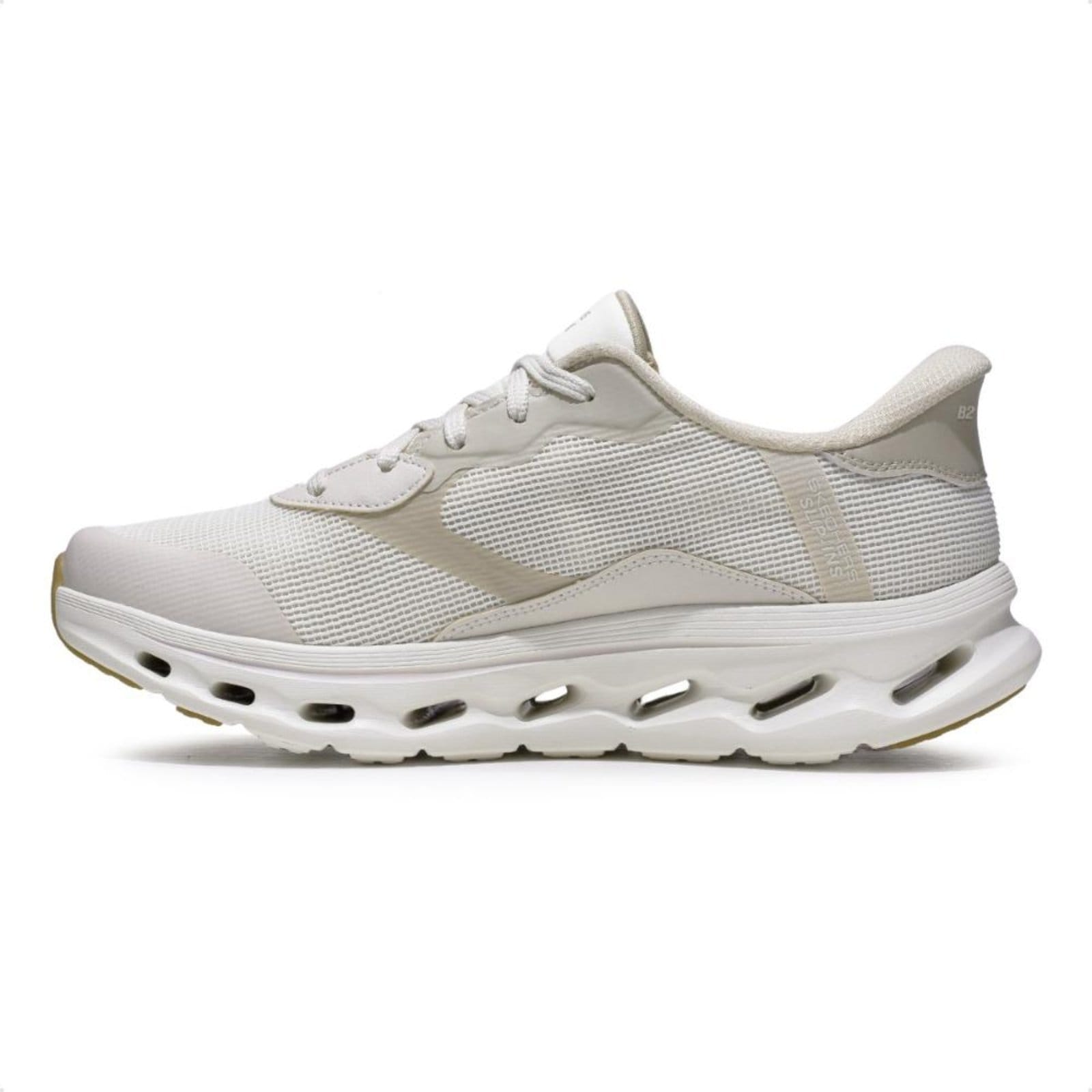 Vista 2 Tênis Skechers Glide Step 2.0 Zac Masculino Skechers bege