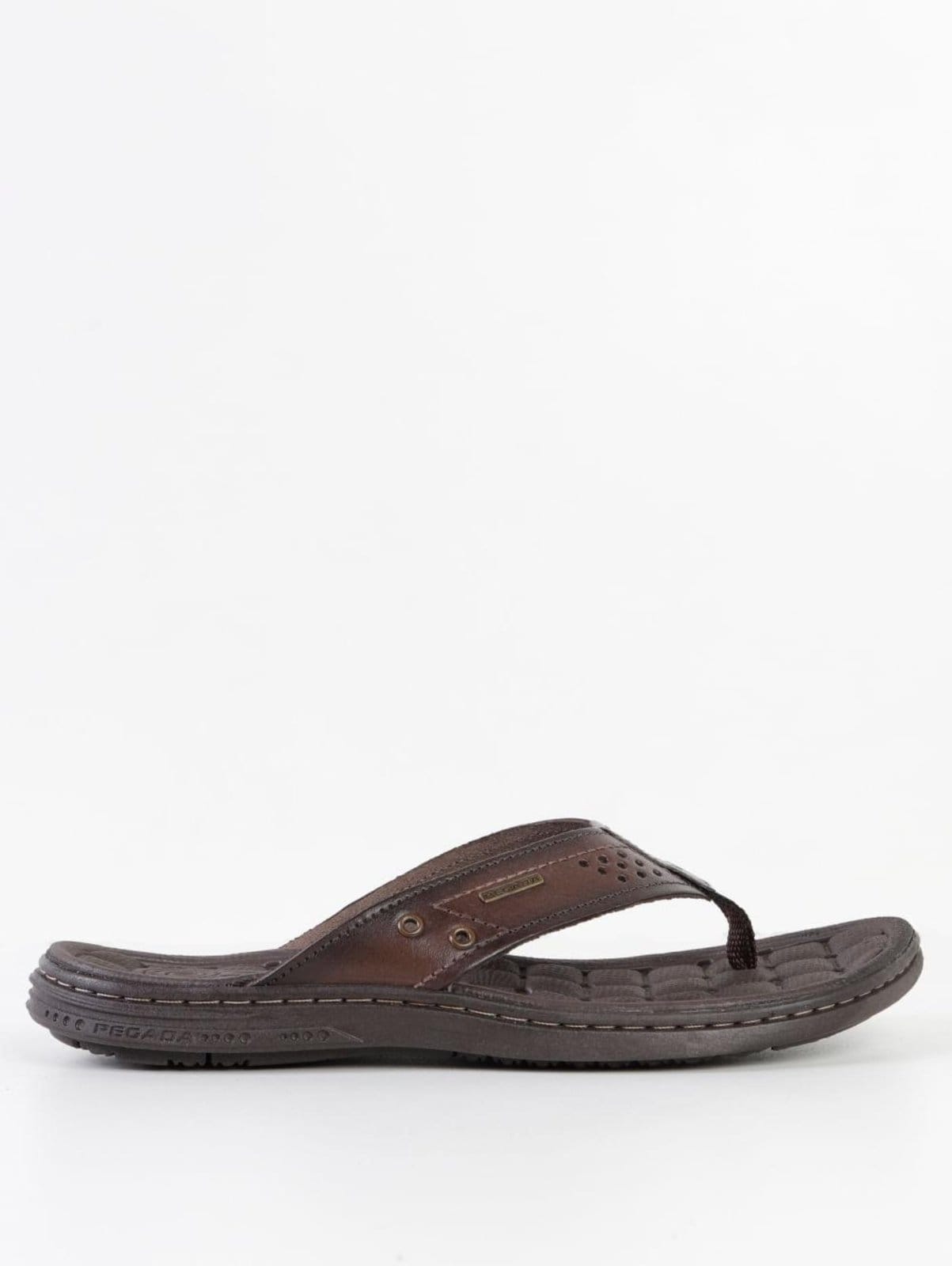 Vista 2 Chinelo Couro Pegada Masculino PEGADA marrom