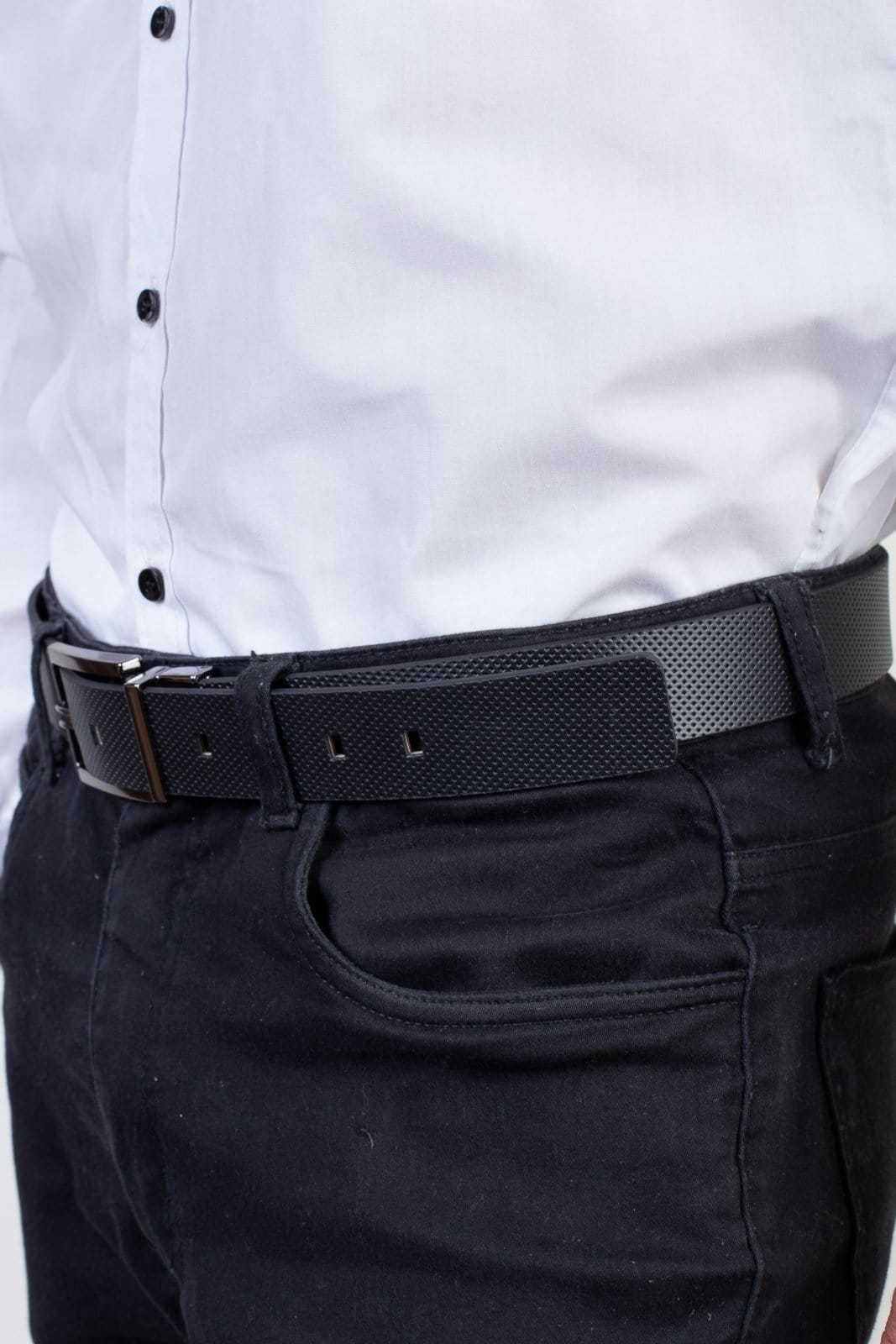 Cinto Vira Vento Reversível Em Couro Grafite Max Caramelo - 2