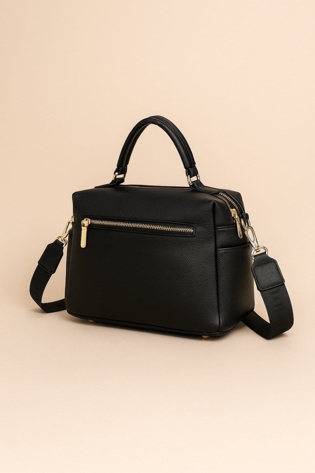 Vista 2 Bolsa Média Transversal D Bell Outlet Fashion Preta D BELL OUTLET FASHION preto