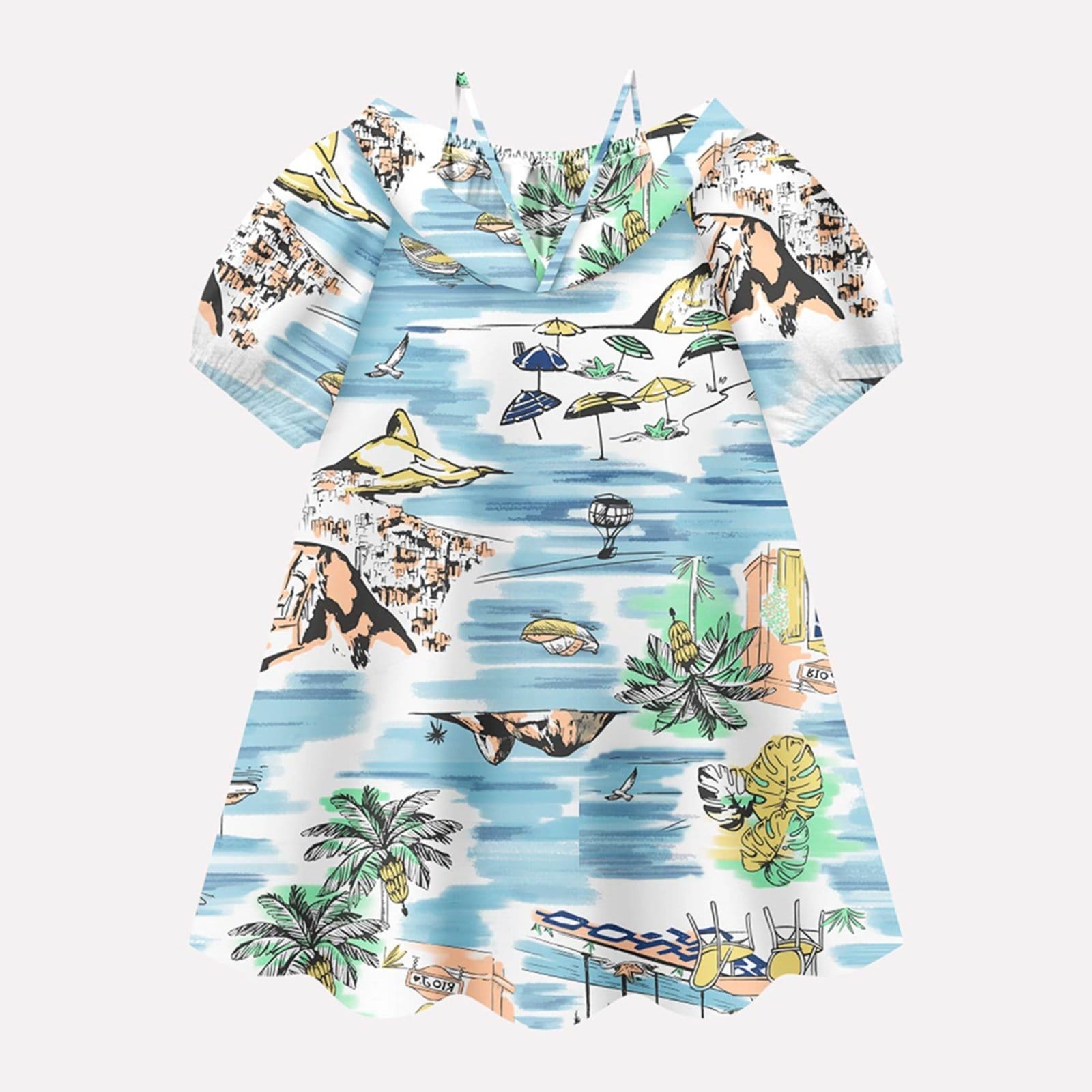 Vista 2 Infantil - Vestido Menina Nanai Off White Nanai off-white white