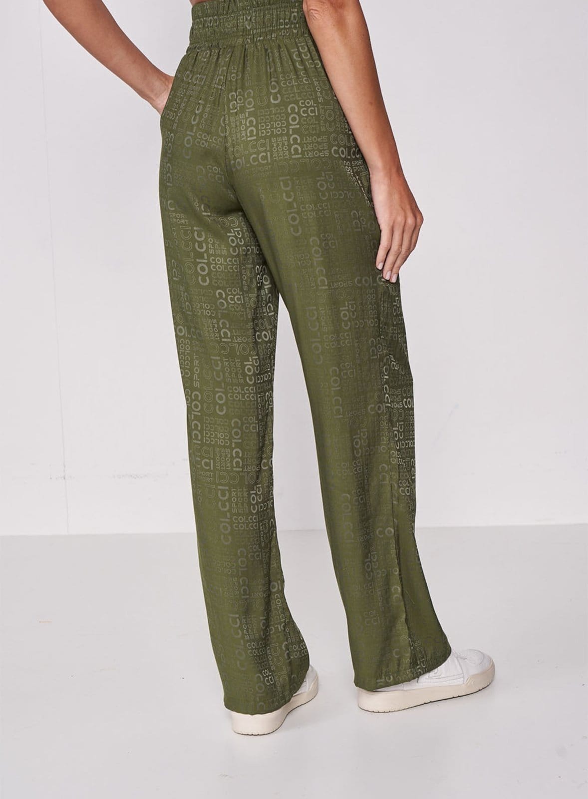 Vista 2 Calça Estampada Com Elástico Colcci Sport Colcci Sport verde